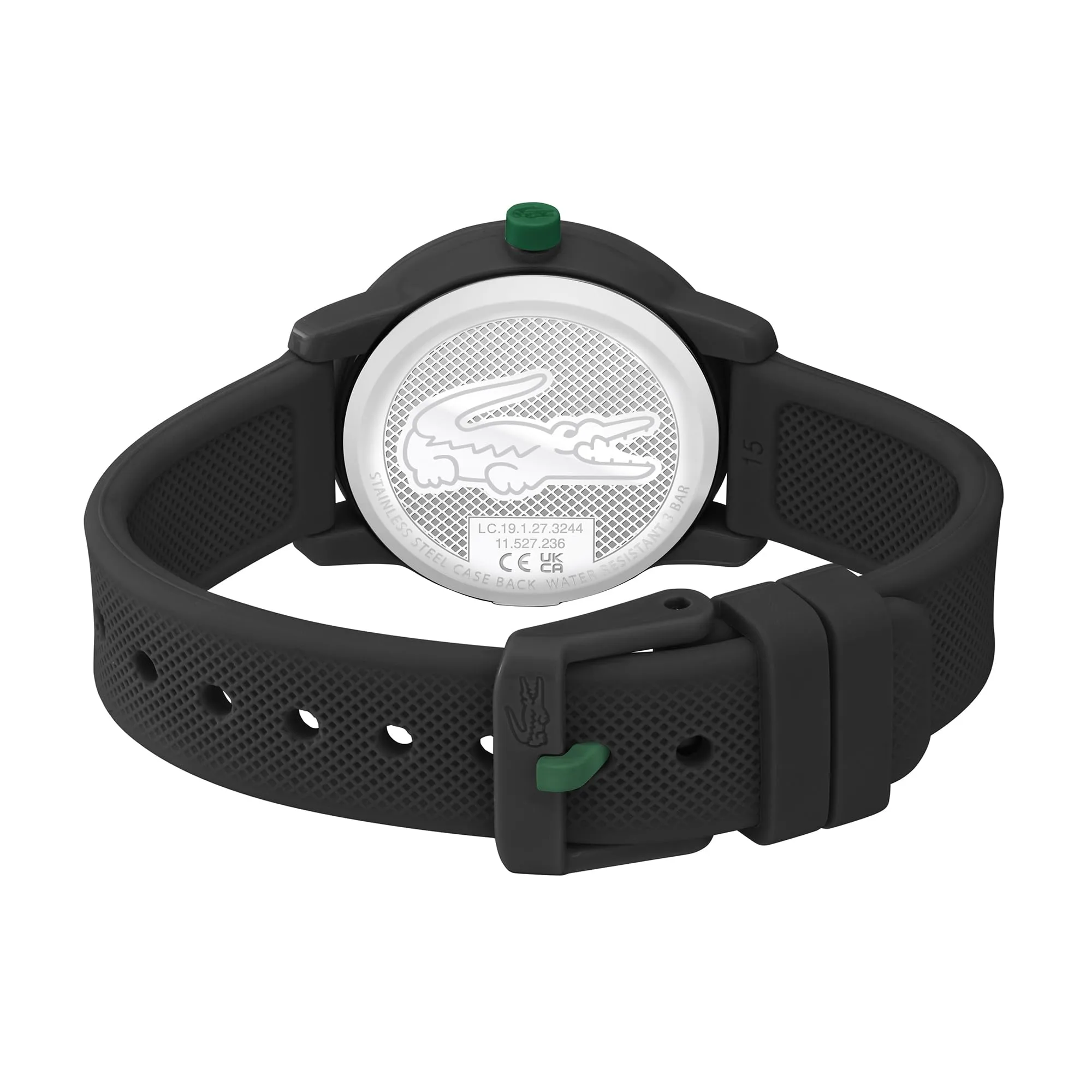 Lacoste 12.12 Kids Analog Quartz Watch - Black Silicone Strap - 2030042 - immagine 3