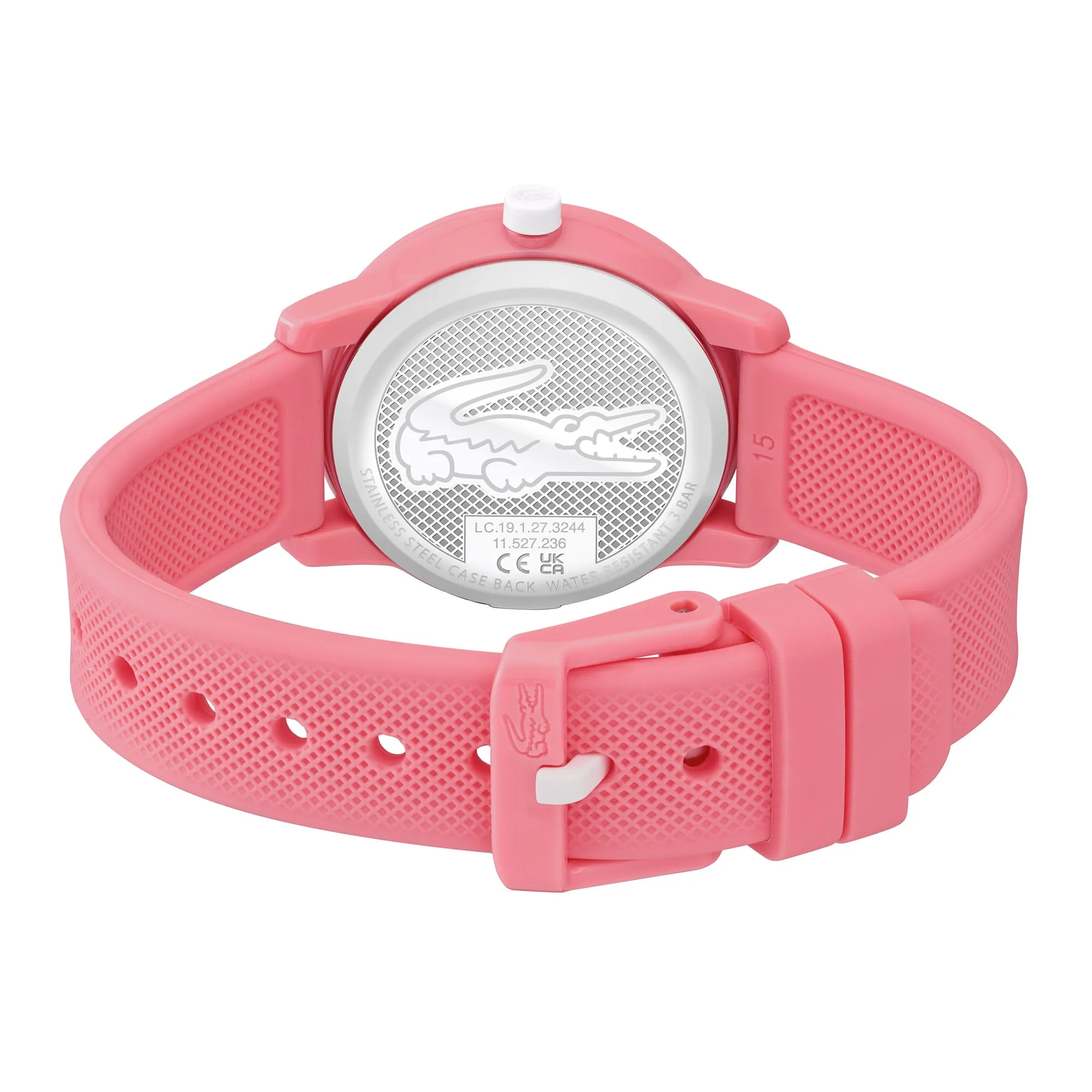 Lacoste 12.12 Kids Orologio Analogico al Quarzo con Cinturino in Silicone Rosa - 2030040 - immagine 3