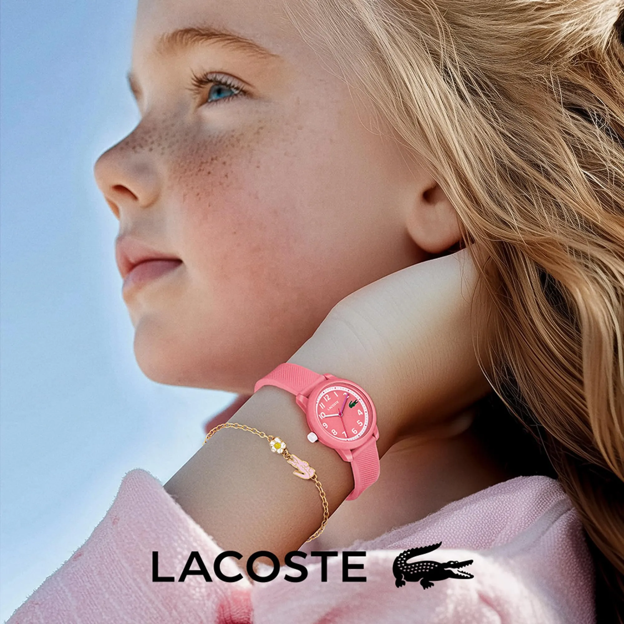 Lacoste 12.12 Kids Orologio Analogico al Quarzo con Cinturino in Silicone Rosa - 2030040 - immagine 4