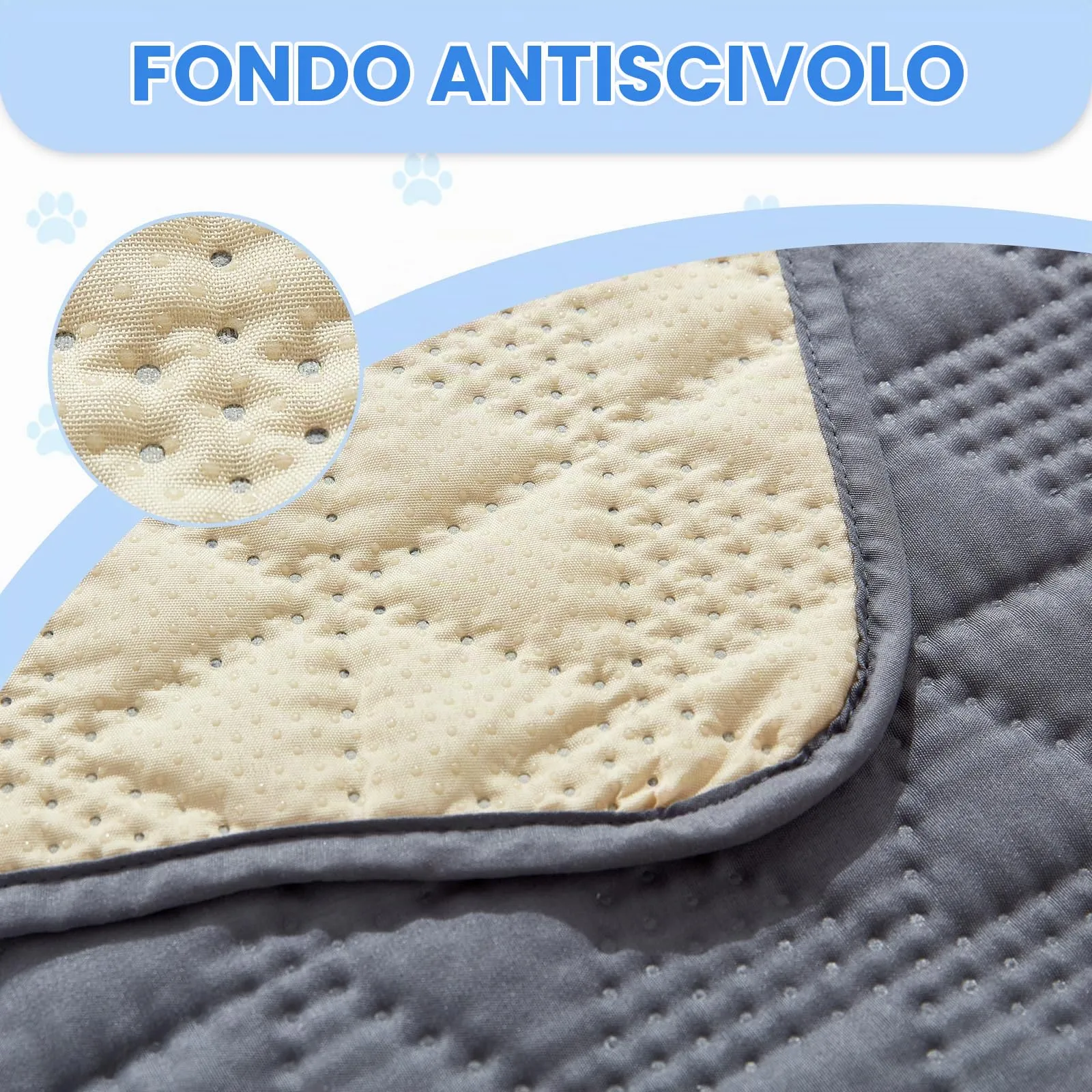Taiyang Copridivano Impermeabile Antiscivolo per Cani e Gatti, Grigio, 76-180cm - immagine 4