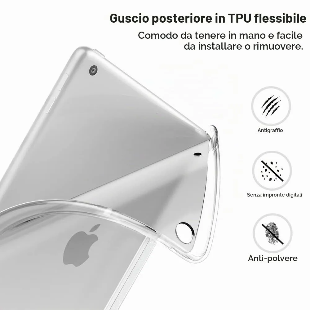 MoKo Cover per iPad 9a/8a/7a Gen 10,2" 2021/2020/2019, Bianco - immagine 6
