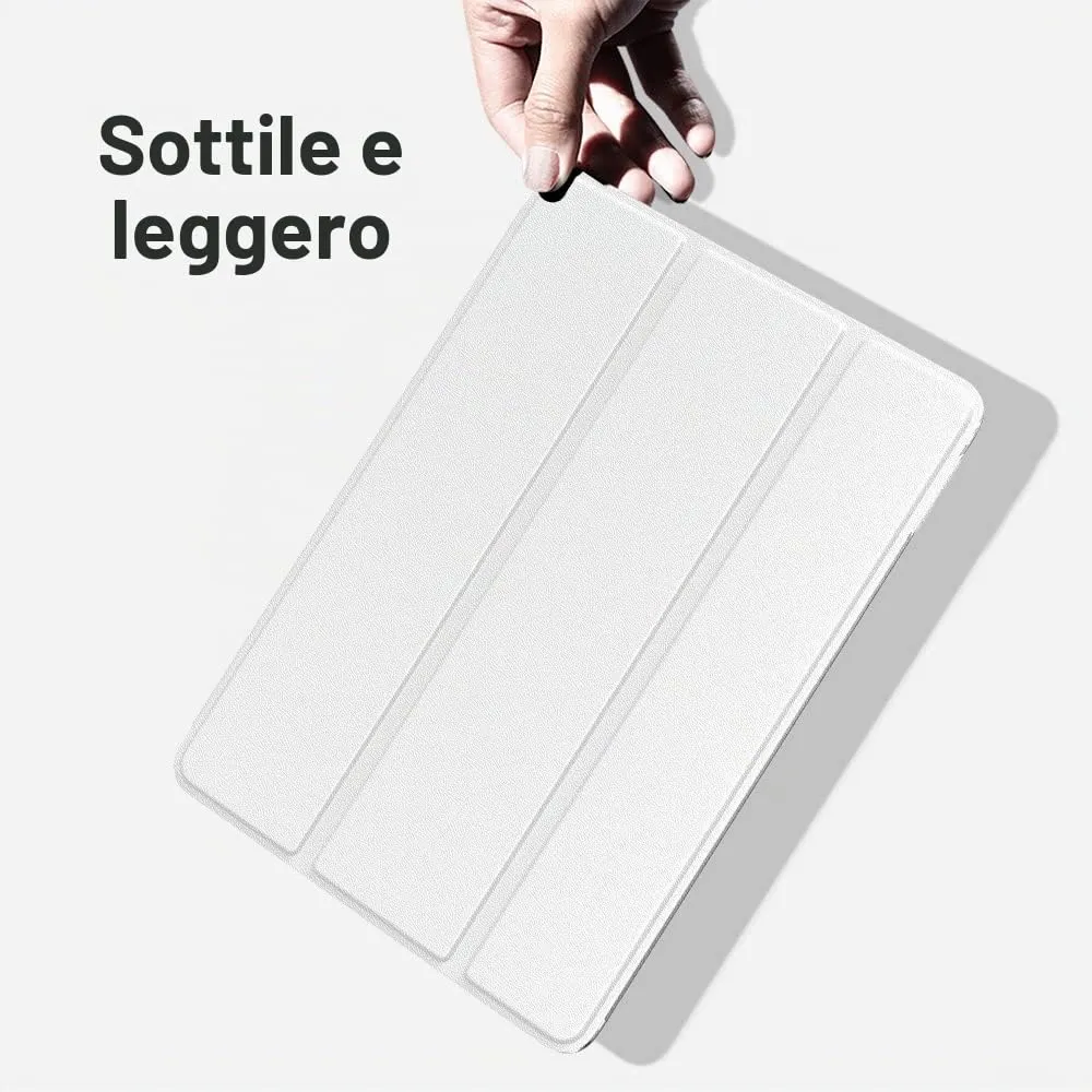 MoKo Cover per iPad 9a/8a/7a Gen 10,2" 2021/2020/2019, Bianco - immagine 8