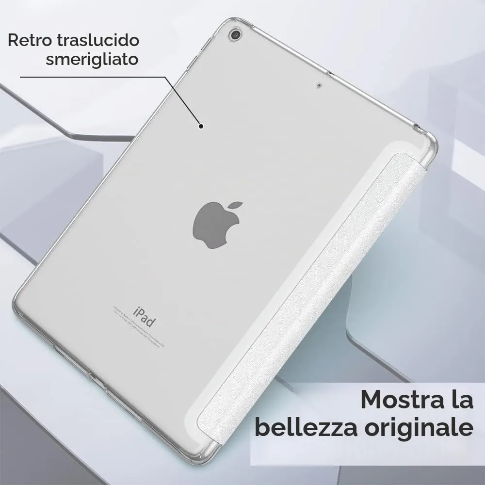 MoKo Cover per iPad 9a/8a/7a Gen 10,2" 2021/2020/2019, Bianco - immagine 9