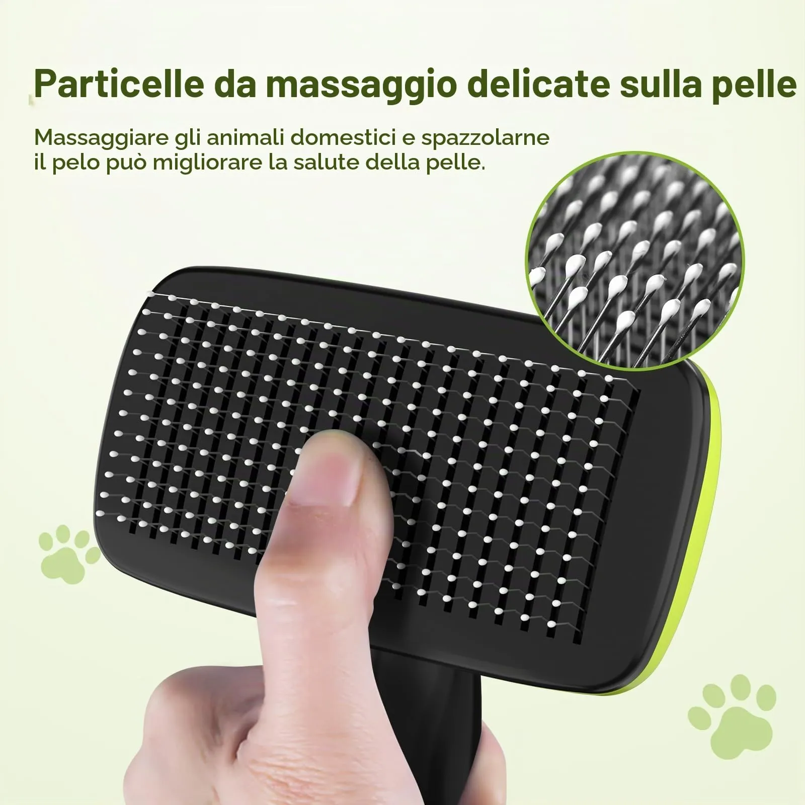 Pecute Spazzola Autopulente per Cani Gatti, Pettine Massaggiante - immagine 3