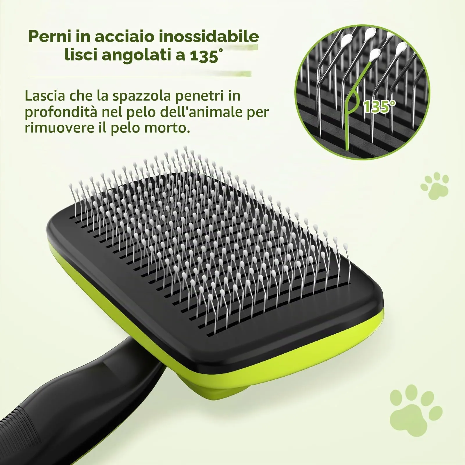 Pecute Spazzola Autopulente per Cani Gatti, Pettine Massaggiante - immagine 4