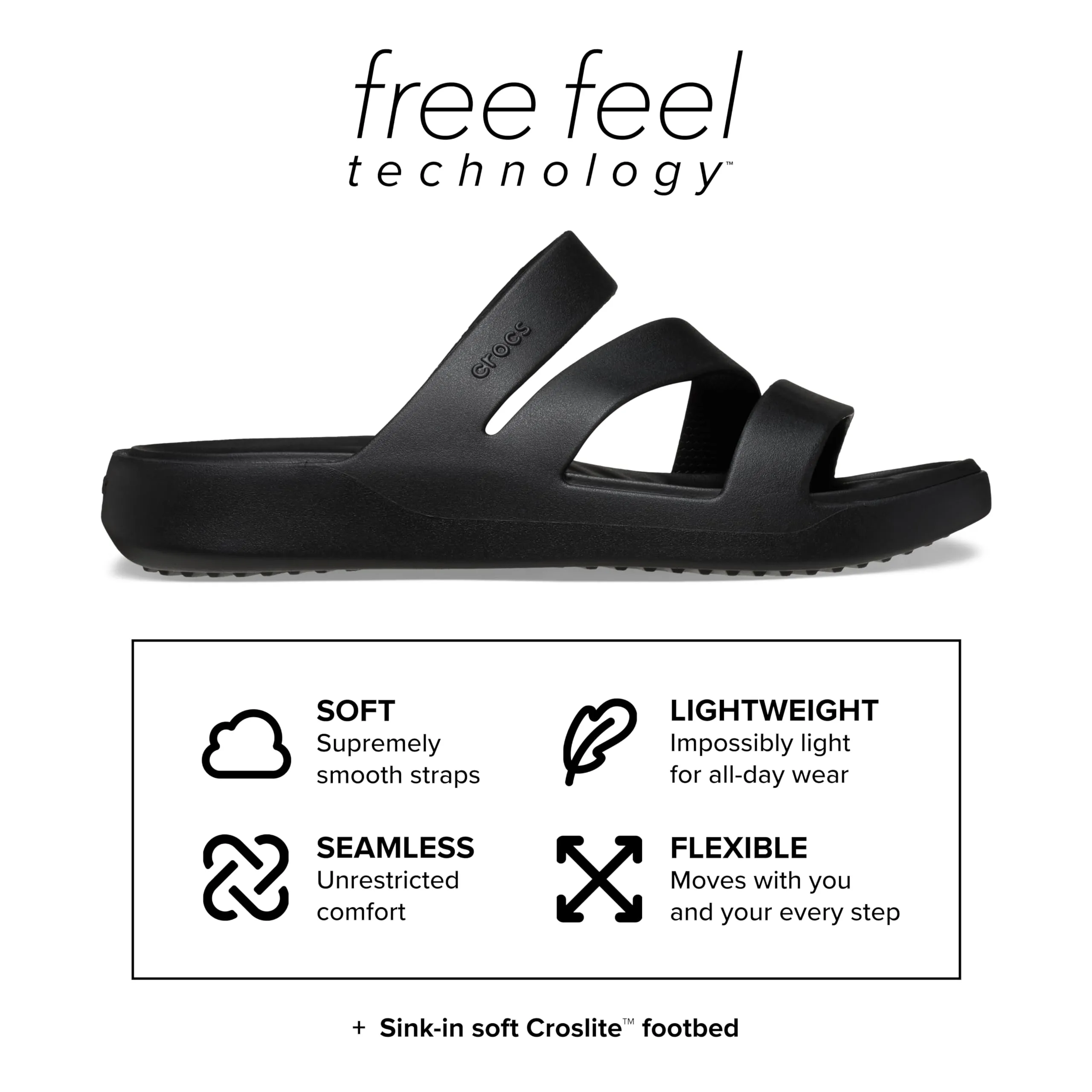 Crocs Getaway Strappy Sandalo, Quarzo, Donna, EU 36-37 - immagine 8