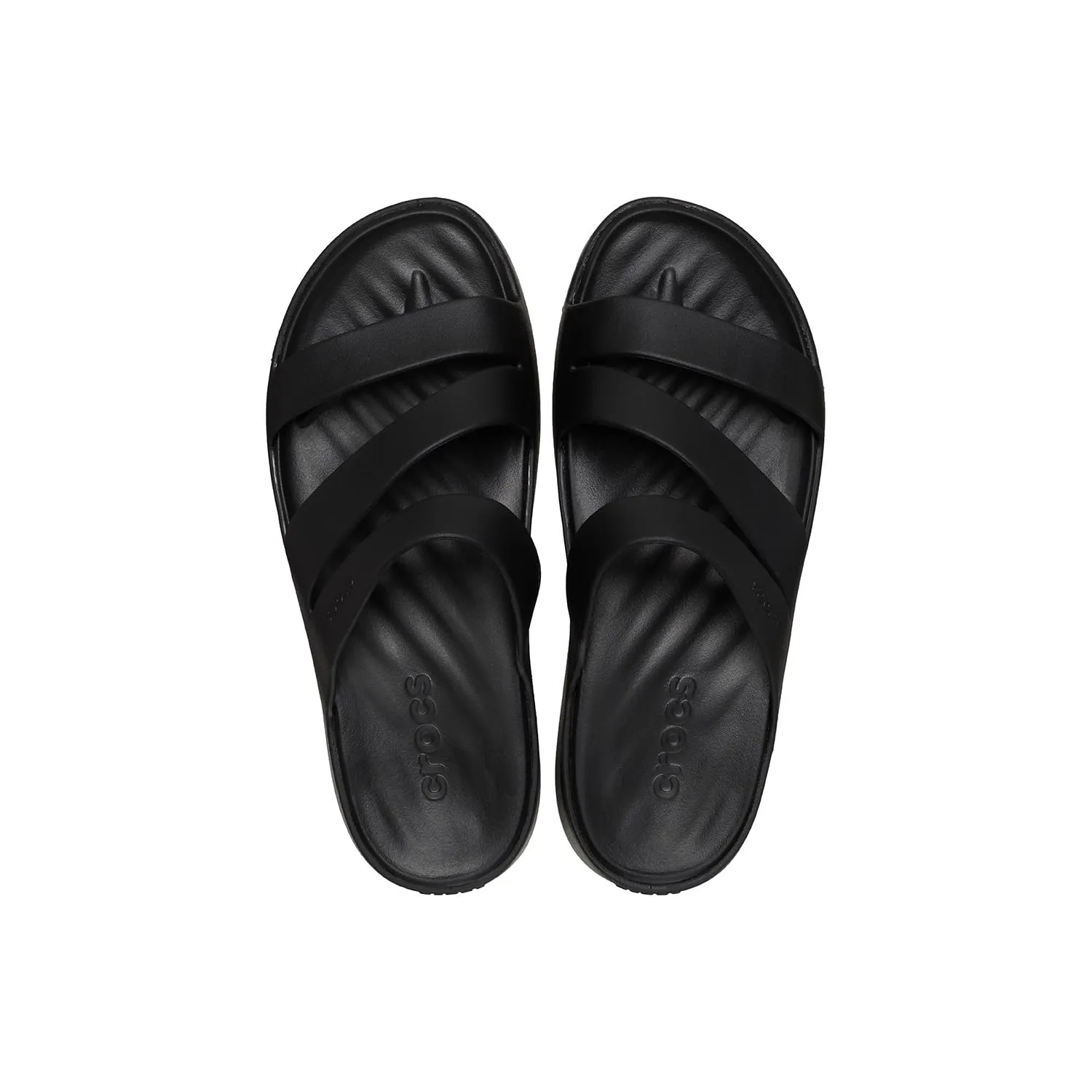Crocs Getaway Strappy Sandalo, Nero, Donna, EU 38-39 - immagine 5