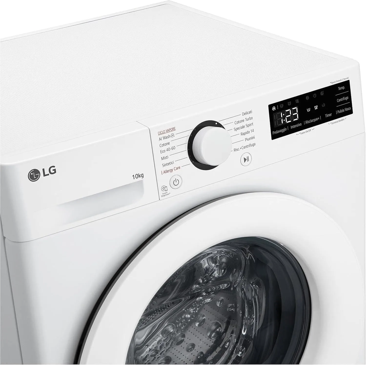 LG F4R3010NSWW Lavatrice 10 kg Serie R3, Classe A-10%, AI DD, Vapore - immagine 10