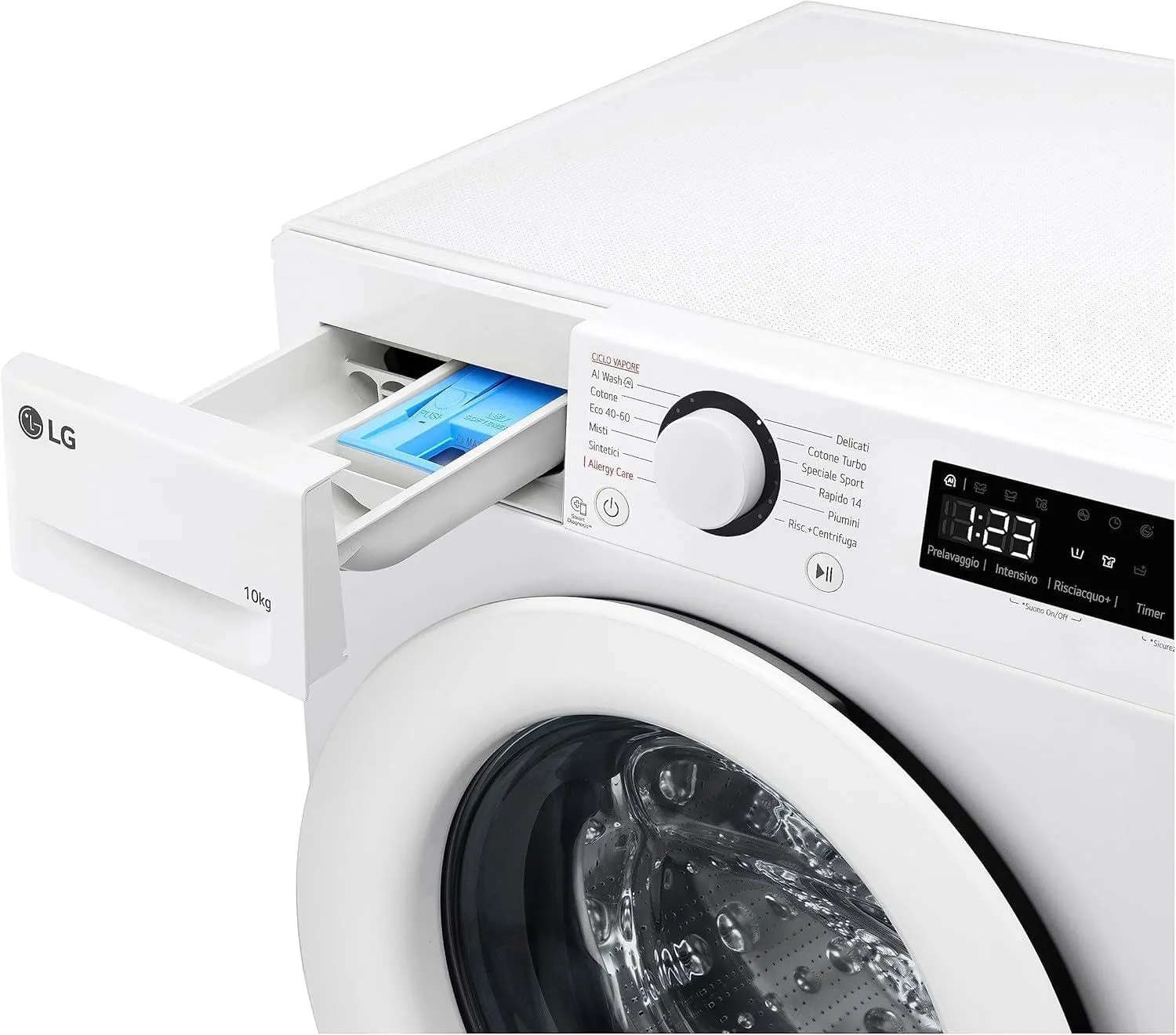 LG F4R3010NSWW Lavatrice 10 kg Serie R3, Classe A-10%, AI DD, Vapore - immagine 12