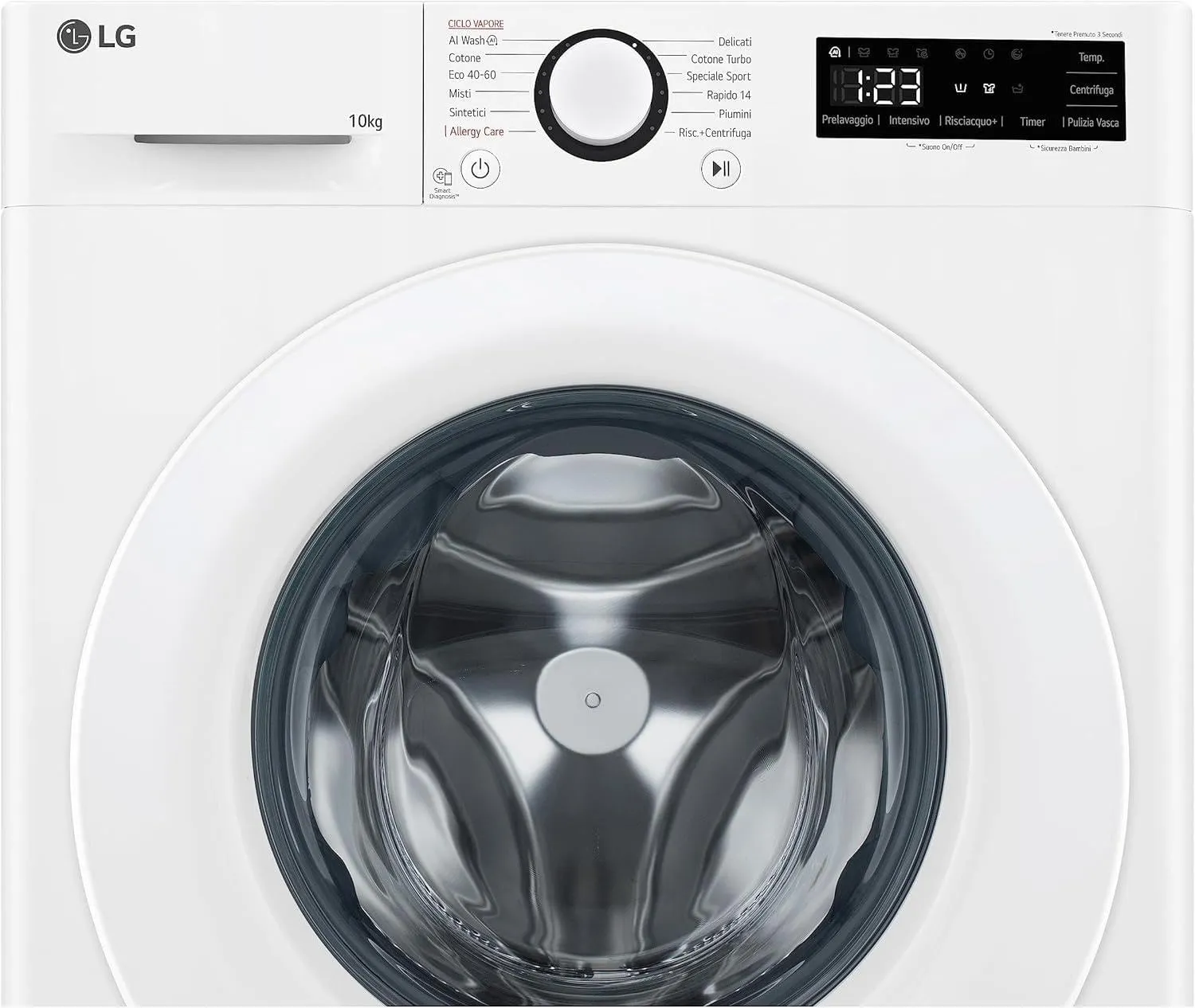 LG F4R3010NSWW Lavatrice 10 kg Serie R3, Classe A-10%, AI DD, Vapore - immagine 13