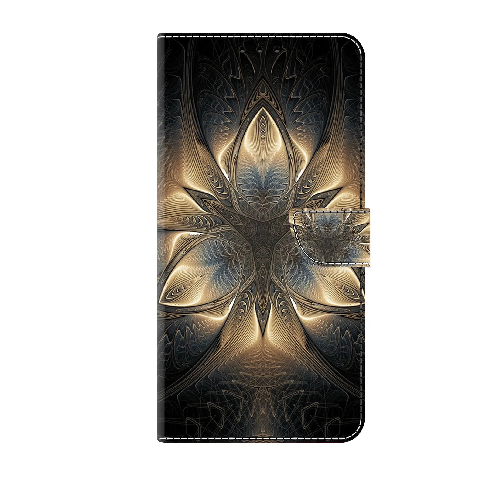 Tivenfezk Custodia in Pelle PU per Samsung Galaxy A71, Portafoglio con Porta Carte e Totem Fiore - immagine 1