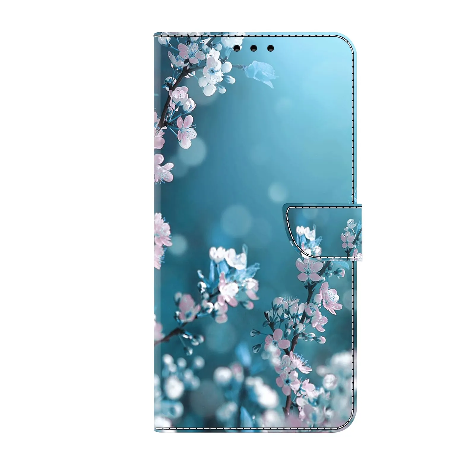 Tivenfezk PU Leather Wallet Case for Samsung Galaxy A53 5G, Blu Prugna Fiore - immagine 1