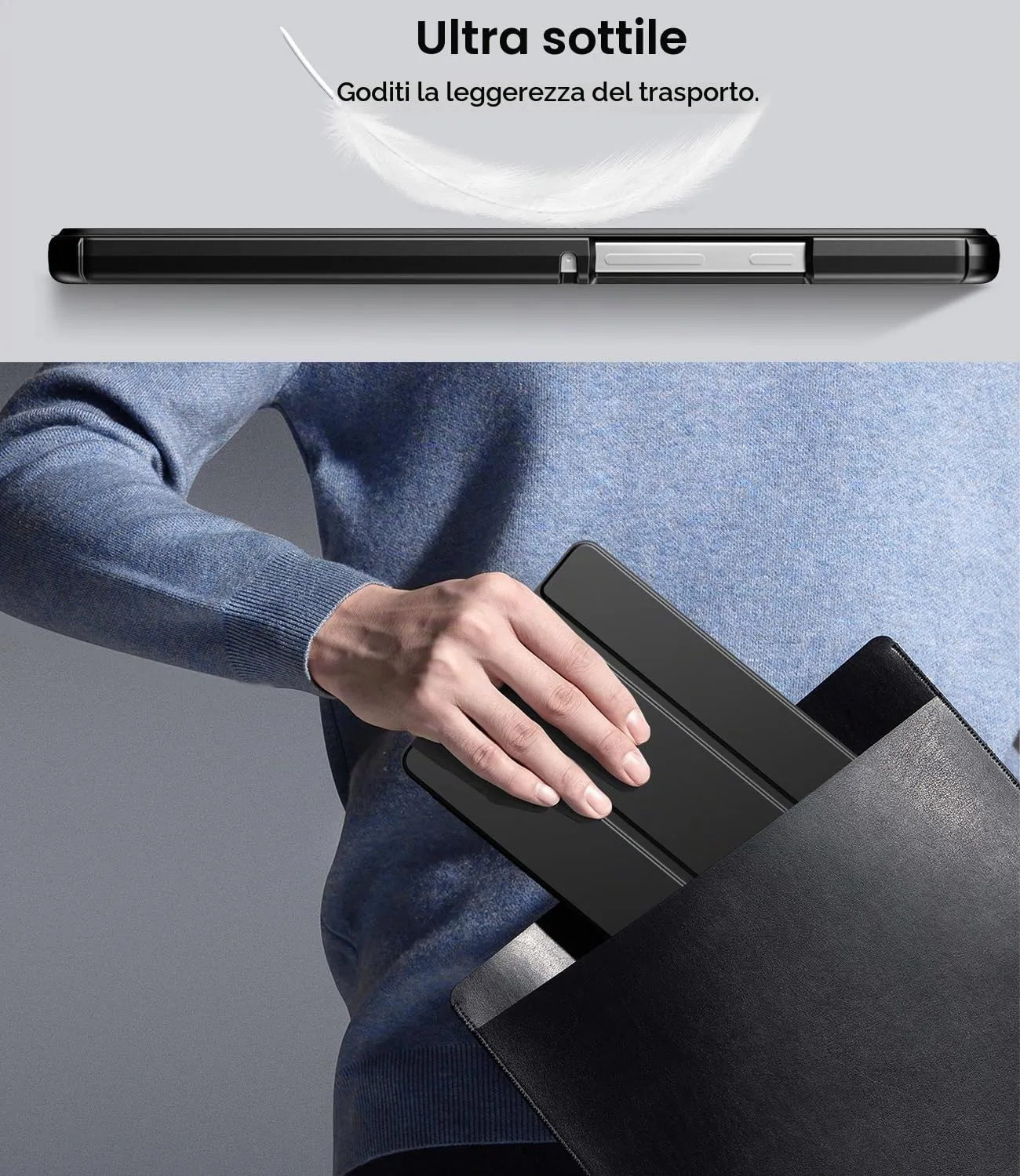 TiMOVO Cover per Samsung Galaxy Tab A11/A9 8,7 Pollici, Nero - immagine 7