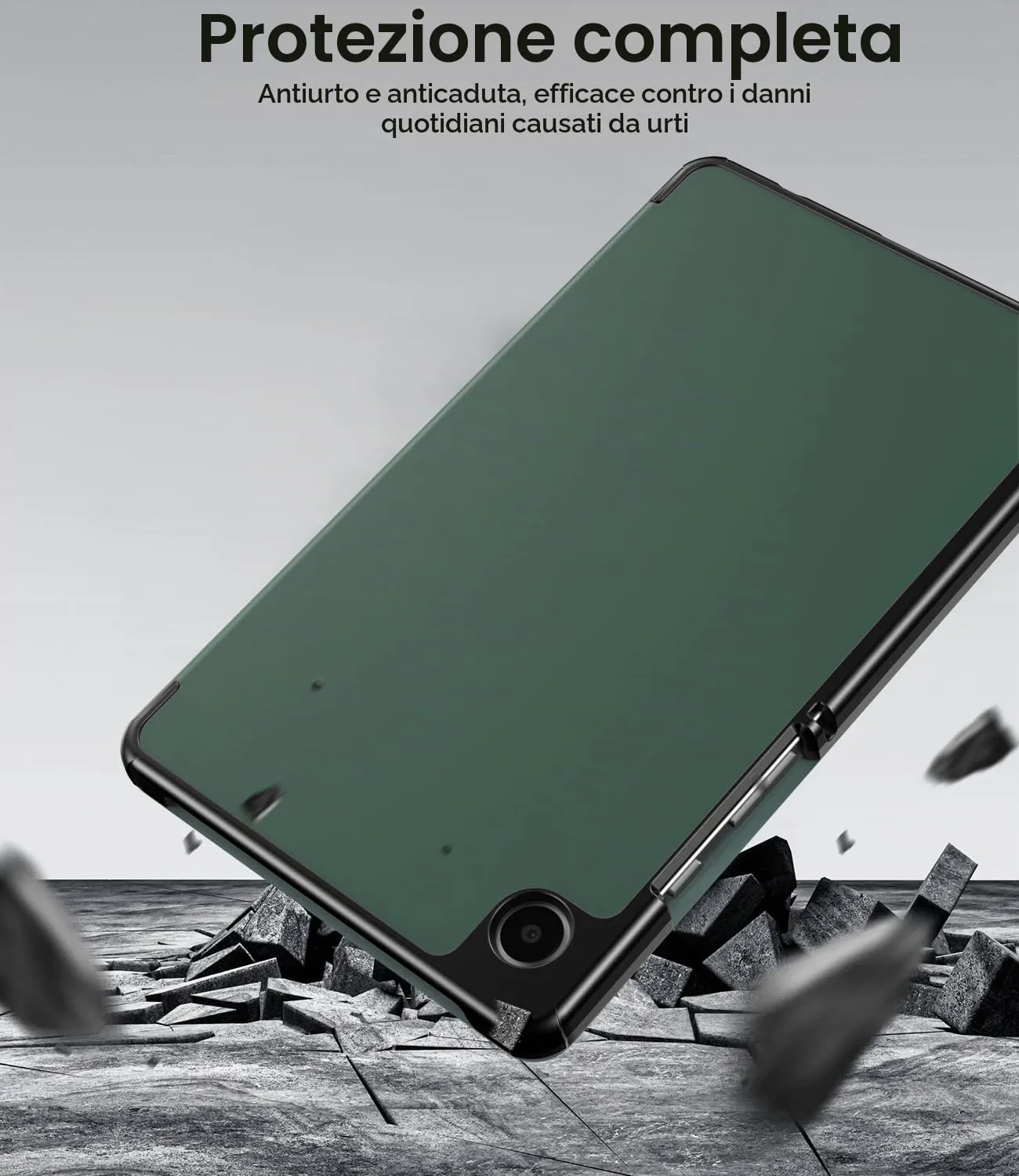 TiMOVO Cover per Samsung Galaxy Tab A11/A9 8,7 Pollici, Verde notte - immagine 5