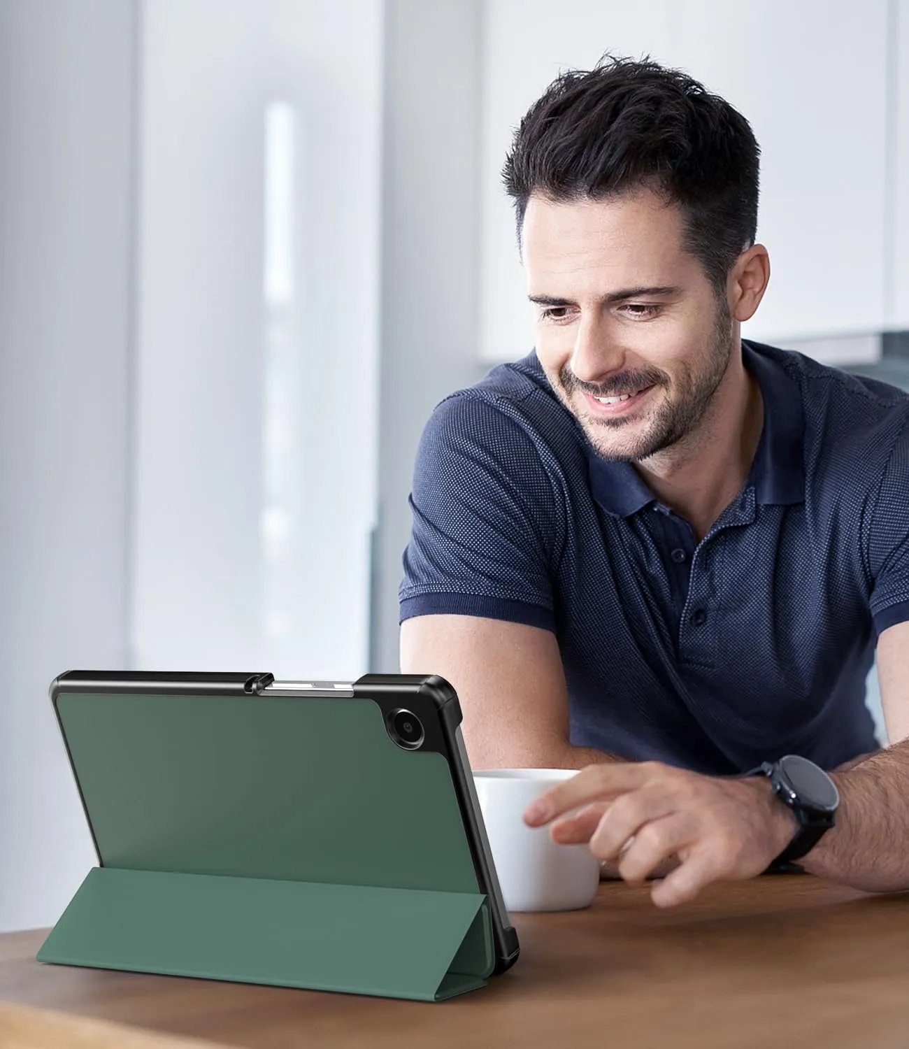 TiMOVO Cover per Samsung Galaxy Tab A11/A9 8,7 Pollici, Verde notte - immagine 8