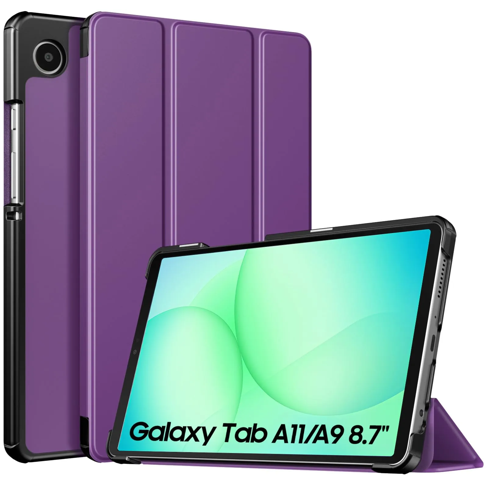 TiMOVO Cover per Samsung Galaxy Tab A11/A9 8,7 Pollici, Viola Scuro - immagine 1