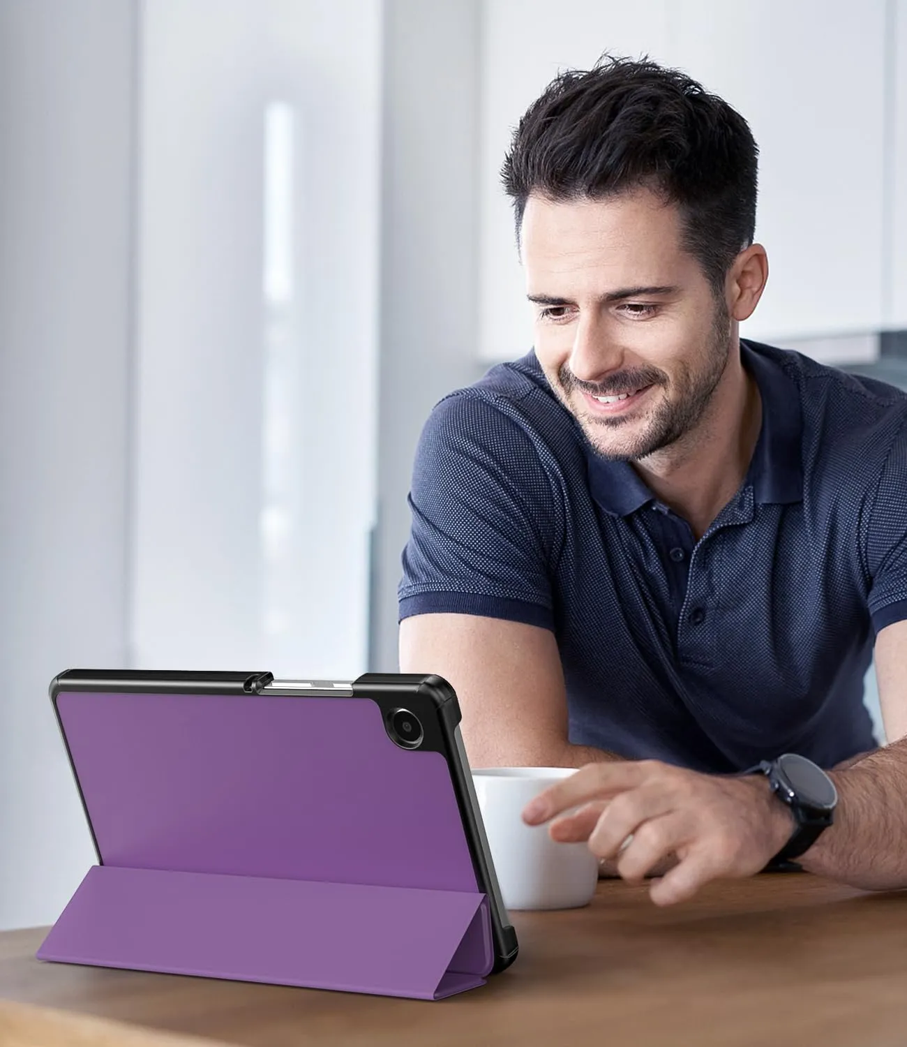 TiMOVO Cover per Samsung Galaxy Tab A11/A9 8,7 Pollici, Viola Scuro - immagine 8