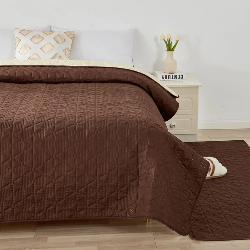 Taiyang Copridivano per Cani impermeabile, Coperta impermeabile per cani, protezione per mobili per bambini, bambini, cane, gatto, Fondo antiscivolo (Caffè, 132-208cm(1 Pack)) - immagine 7