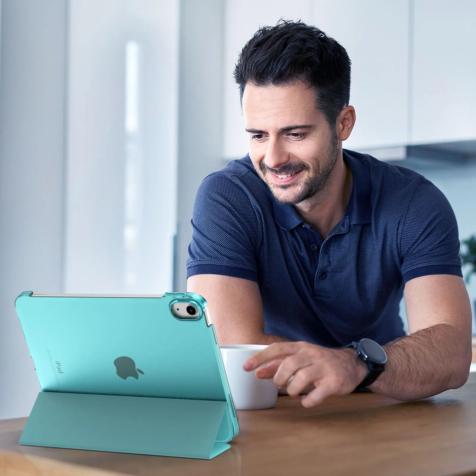 TiMOVO Cover Custodia per iPad A16 11"/iPad 10 Gen 10,9", Azzuro - immagine 6