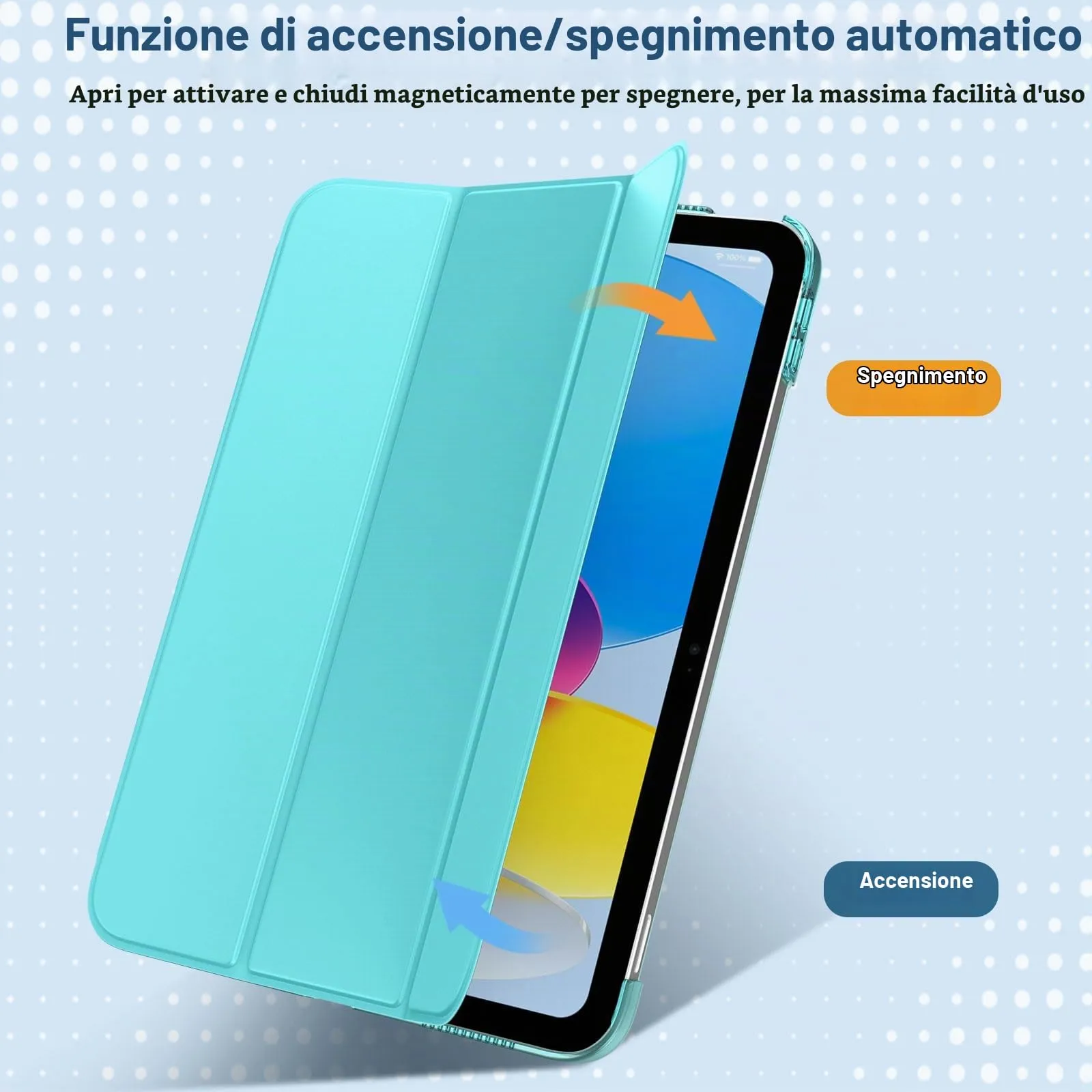 TiMOVO Cover Custodia per iPad A16 11"/iPad 10 Gen 10,9", Azzuro - immagine 8