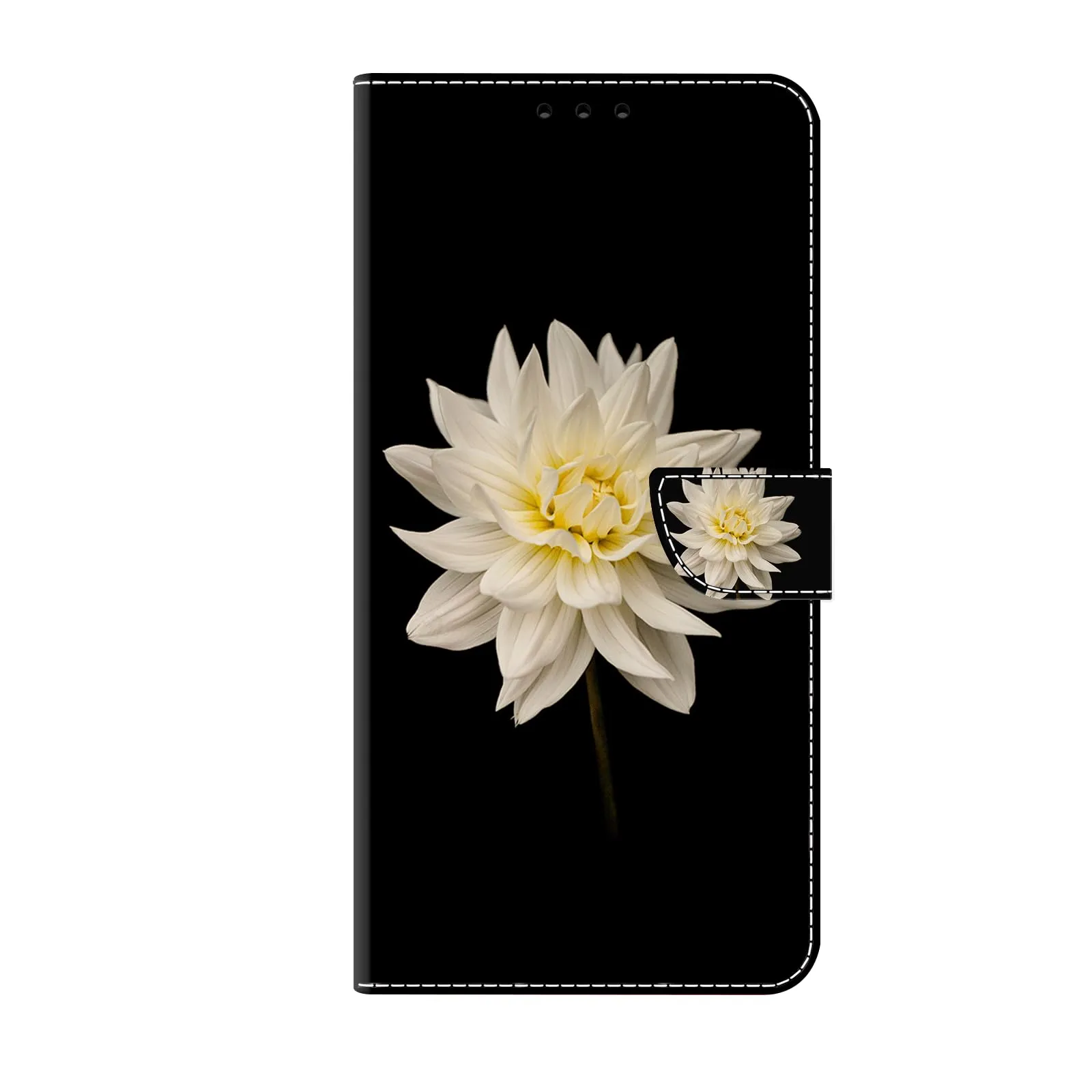 Tivenfezk Nadoli Custodia PU Pelle per Samsung Galaxy A35 5G,Colorato Dipinto Bianco Fiore Porta Carte Magnetico Portafoglio Protettiva Cover - immagine 1