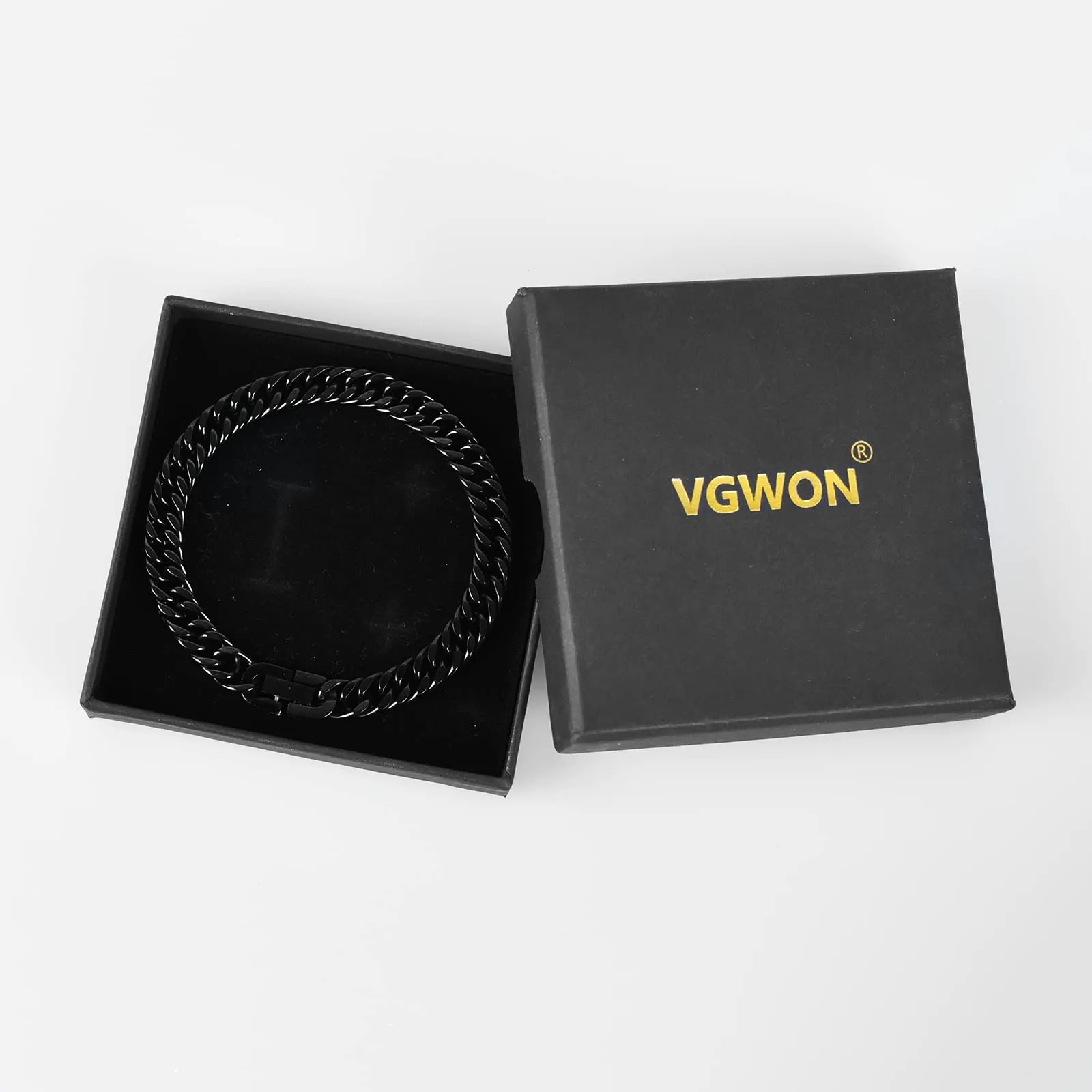 VGWON Bracciale Cubano in Acciaio Inox 316L per Uomo con Chiusura - immagine 5