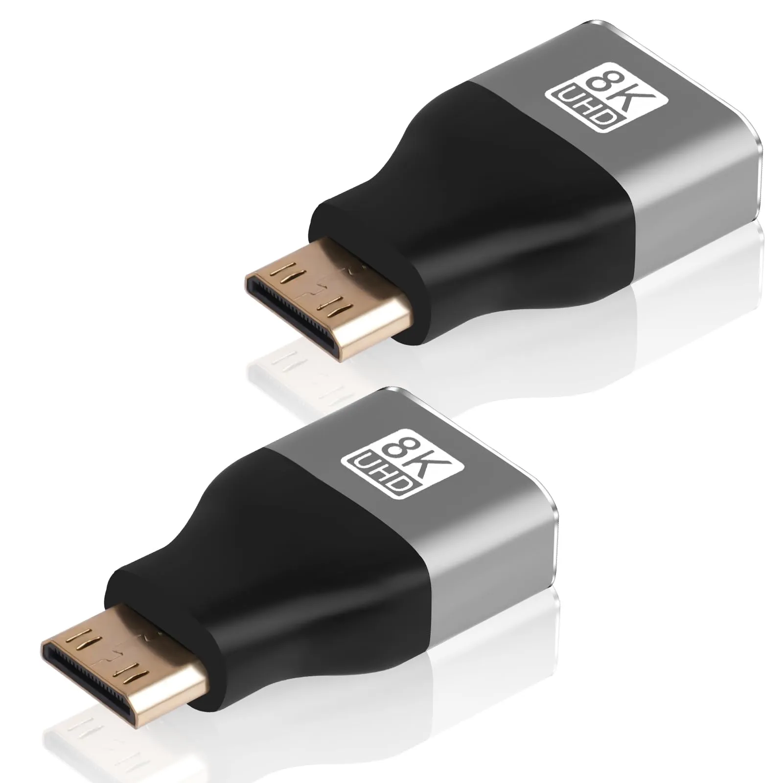 AXFEE Adattatore 2 in 1 da mini maschio a HDMI femmina, 8K a 60 Hz - immagine 8