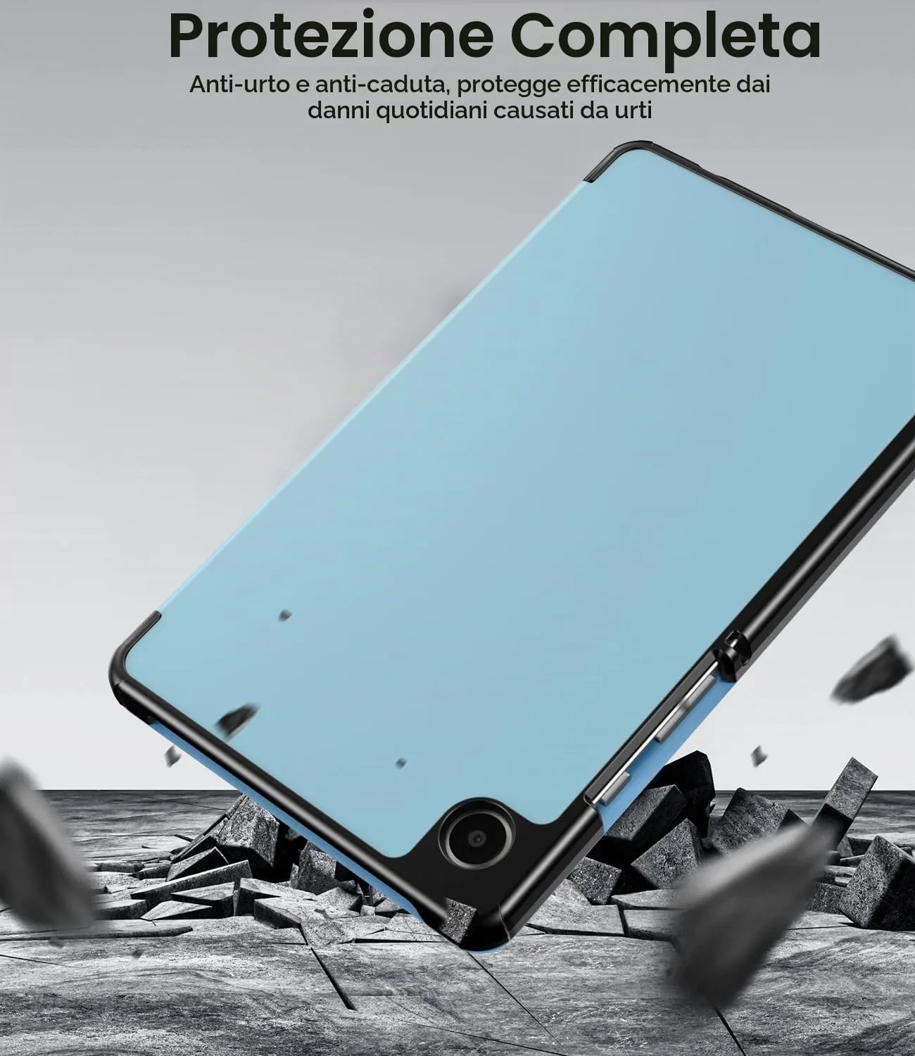 TiMOVO Cover per Samsung Galaxy Tab A11/A9 8,7 Pollici, BluNebbioso - immagine 5