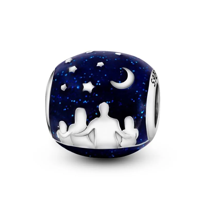 QIKAOLA Ciondolo Bead Charm Perline in argento sterling S925 per bracciali e collane europee per donne - immagine 1