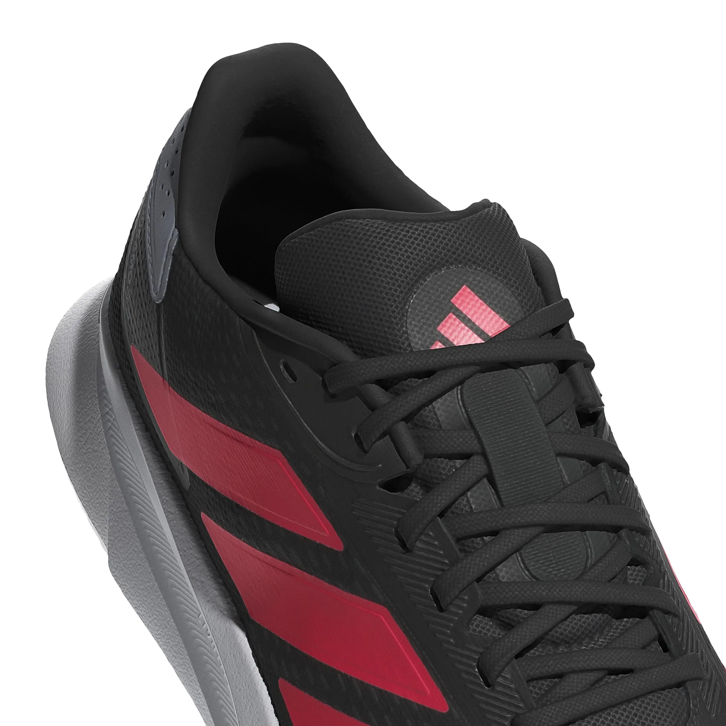 Adidas Uomo Duramo SL 2 Running Shoes, Core Black/Lucid Red/Halo Silver, 41 1/3 EU - immagine 4