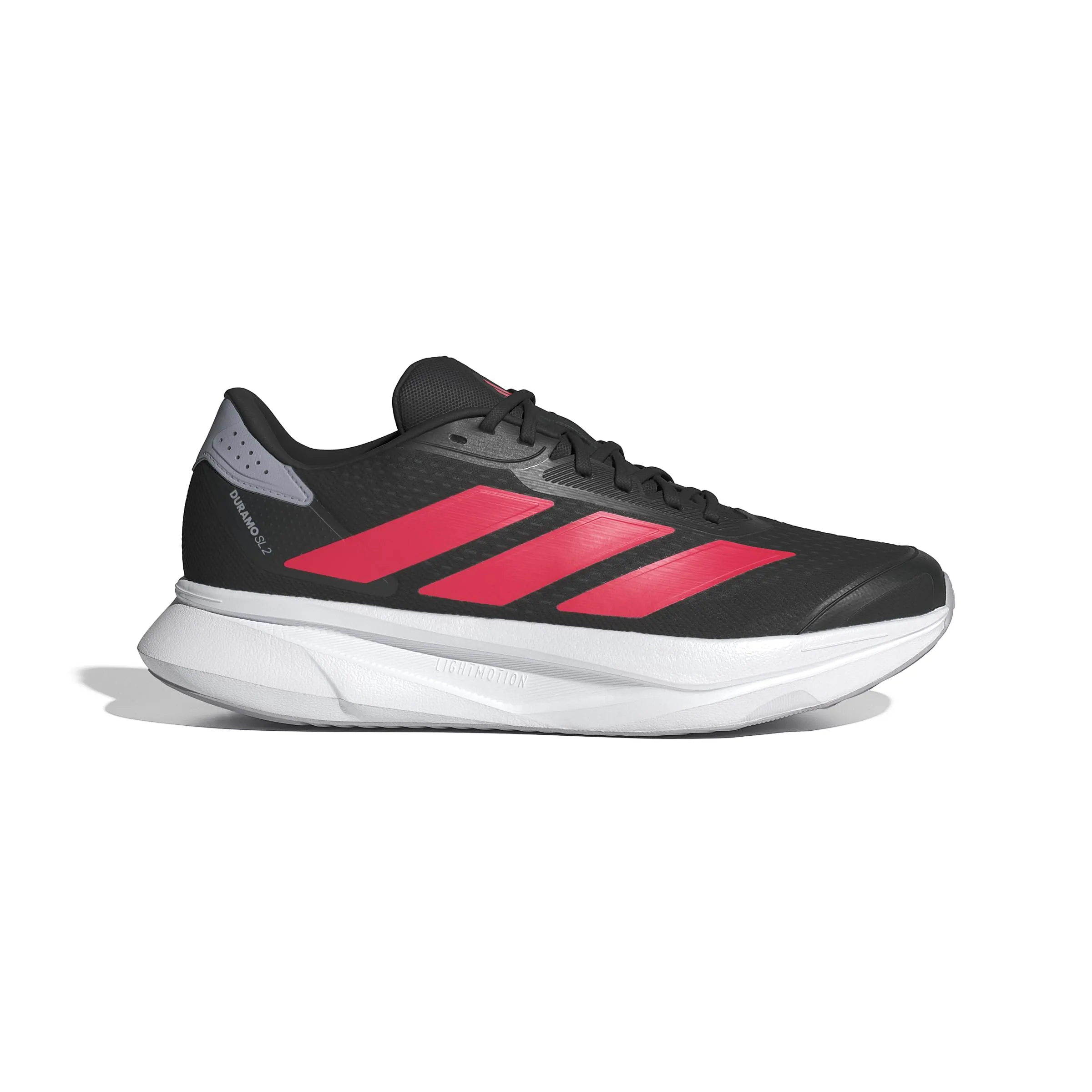 Adidas Uomo Duramo SL 2 Running Shoes, Core Black/Lucid Red/Halo Silver, 46 EU - immagine 1