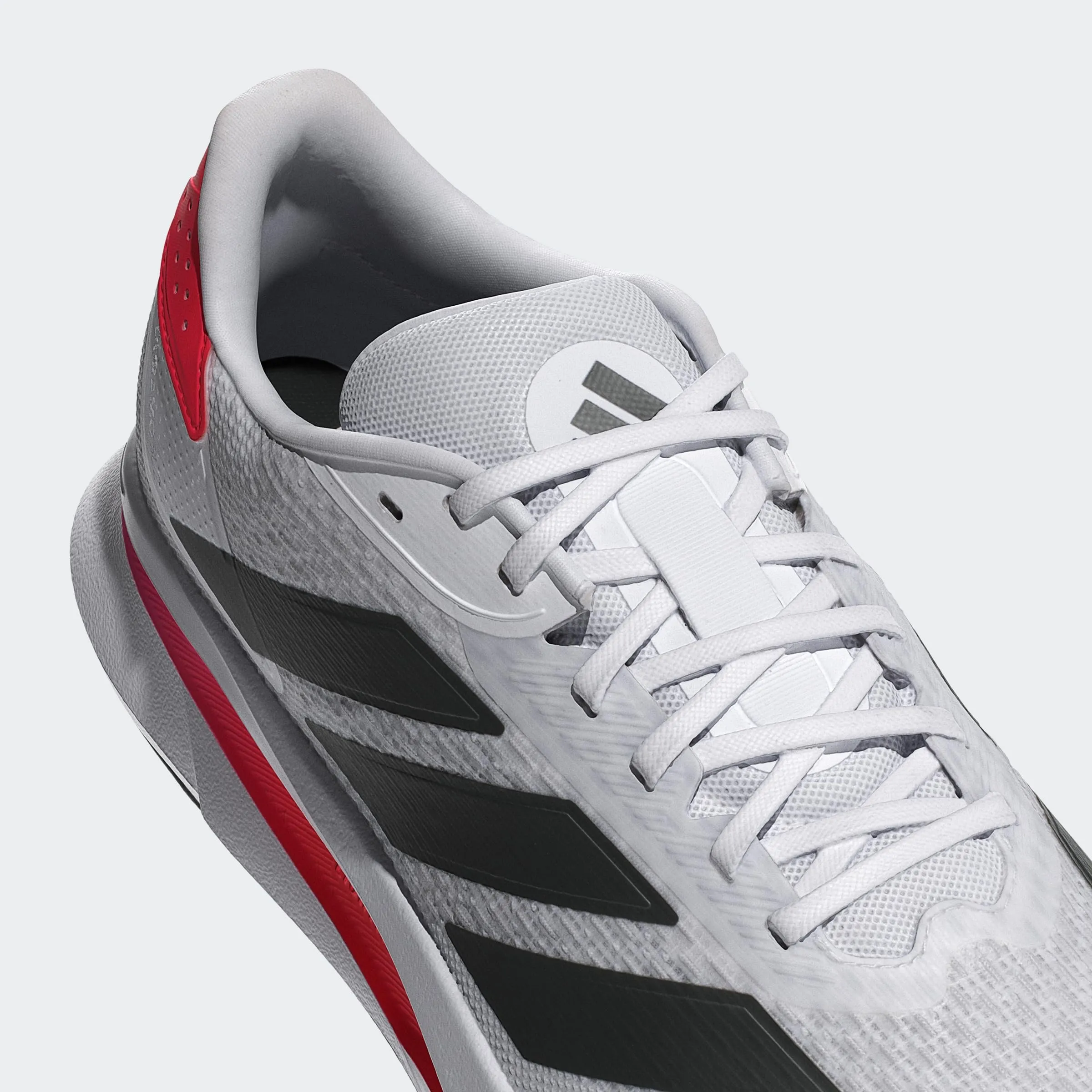adidas Uomo Duramo SL 2 Running Shoes, Cloud White/Core Black/Lucid Red, 40 2/3 EU - immagine 5