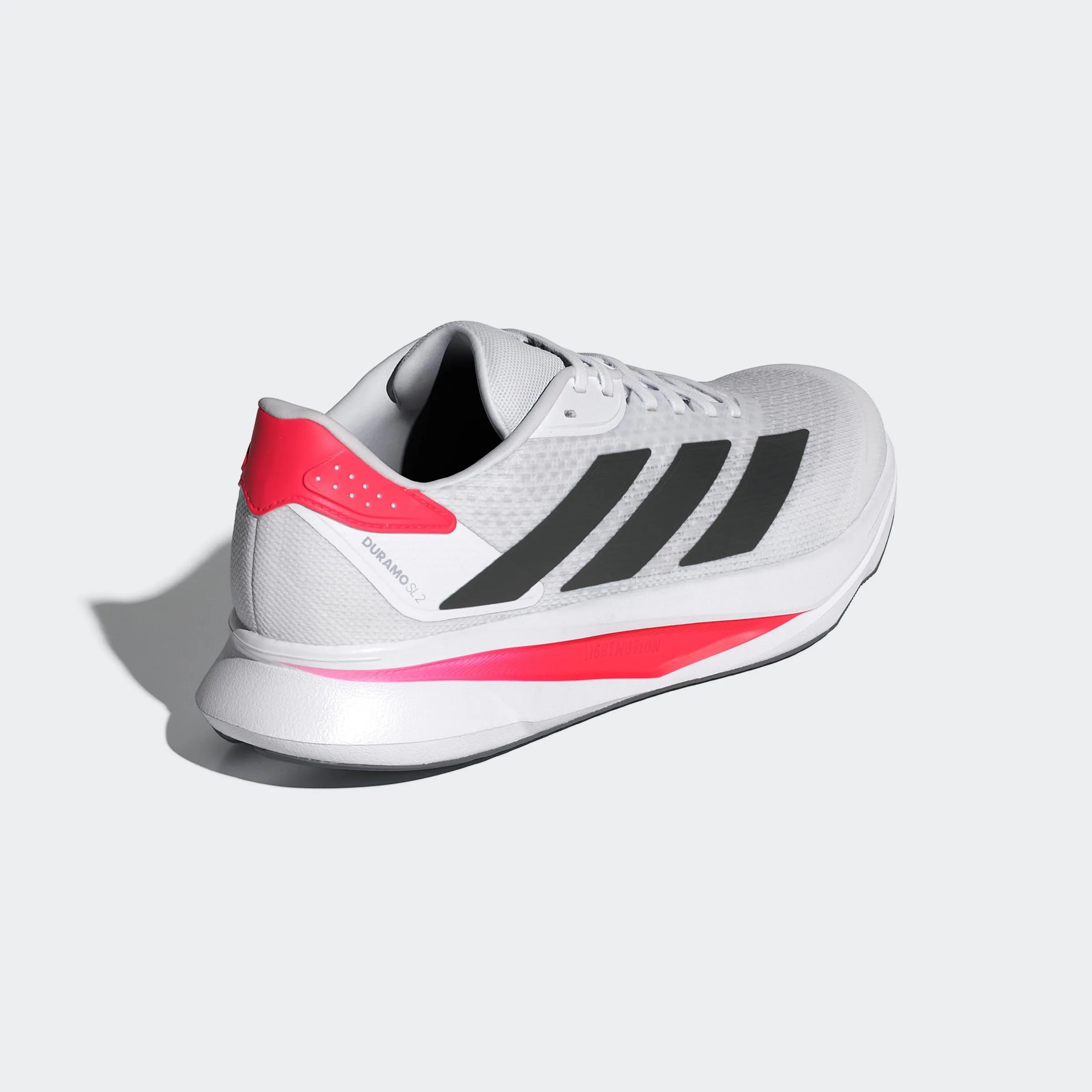 adidas Uomo Duramo SL 2 Running Shoes, Cloud White/Core Black/Lucid Red, 40 2/3 EU - immagine 7