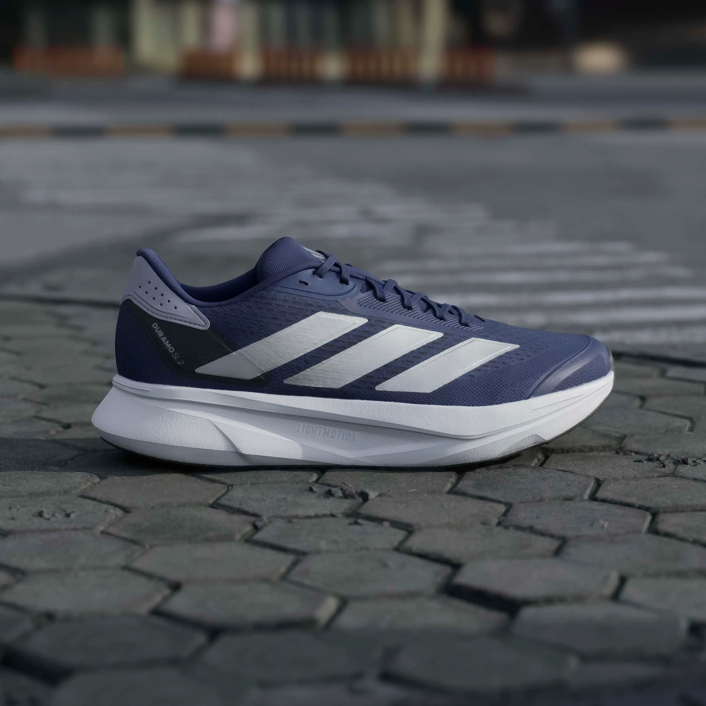 adidas Uomo Duramo SL 2 Running Shoes, Dark Blue/Silver Metallic/Halo Silver, 44 EU - immagine 2