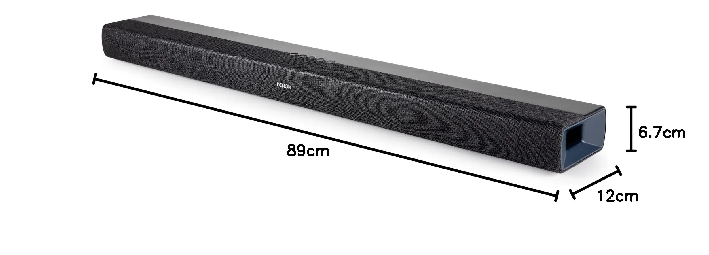 DENON DHT-S218 Soundbar con Dolby Atmos, Subwoofer integrato, Bluetooth Low Energy (LE) Audio, 4K UHD e HDMI, Nera - immagine 5