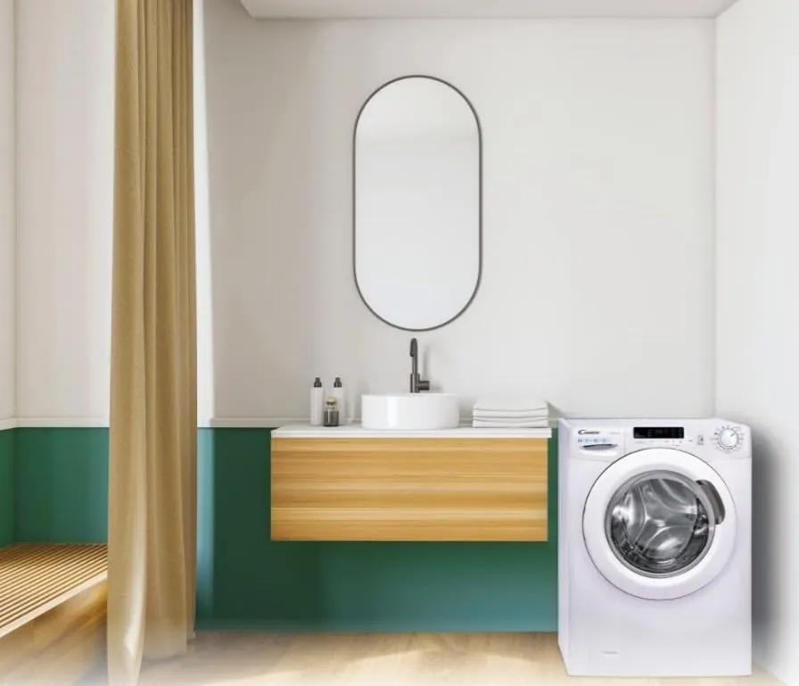 Candy Smart CS 1272DE/1-11, Lavatrice slim a carica frontale, 7 KG, Classe D, 1200 giri, 79 dB, Partenza Ritardata, 16 programmi, Bianco, AxLxP 85x60x45 cm - immagine 2