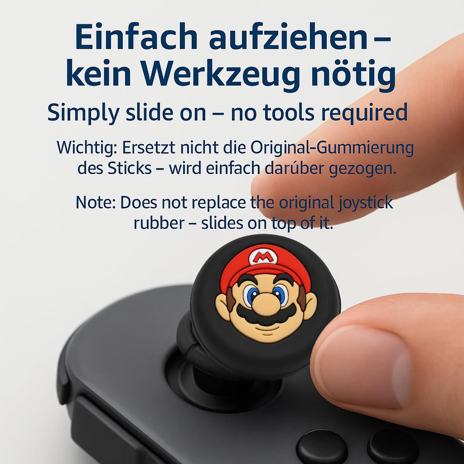 MatoSan 1234567890® 8X Cappucci per joystick compatibili con Nintendo Switch Grip Joy Con Grip Thumbstick Grip Switch Lite OLED Accessori Thumb Grips Nintendo Switch Thumb Caps | Protezione degli acce - immagine 6
