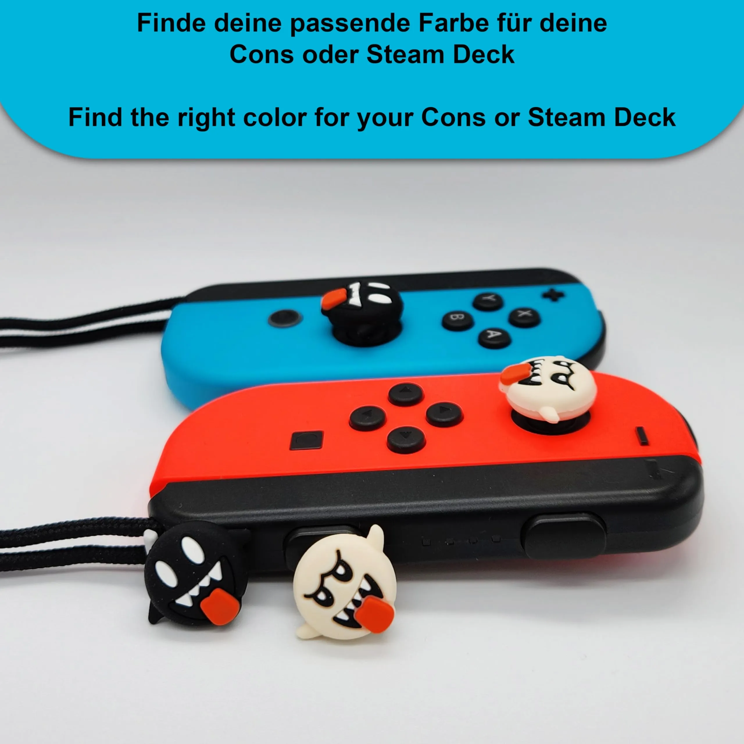 MatoSan® 4 Tappi Joystick Compatibili Con Nintendo Switch Joy Con Grip Thumbstick Switch Lite OLED Accessori Thumb Grips | Steam Deck Protezione - immagine 4
