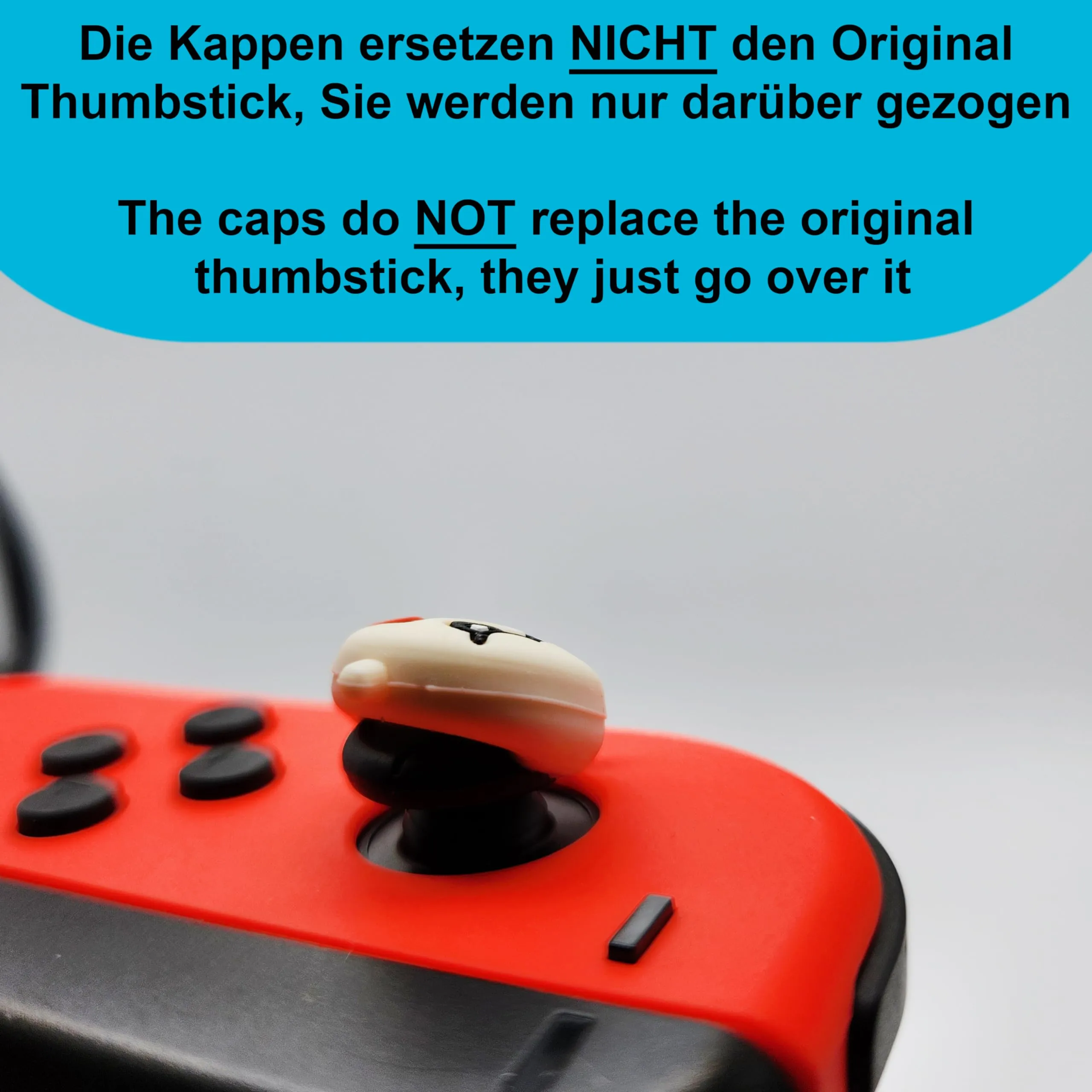 MatoSan® 4 Tappi Joystick Compatibili Con Nintendo Switch Joy Con Grip Thumbstick Switch Lite OLED Accessori Thumb Grips | Steam Deck Protezione - immagine 7