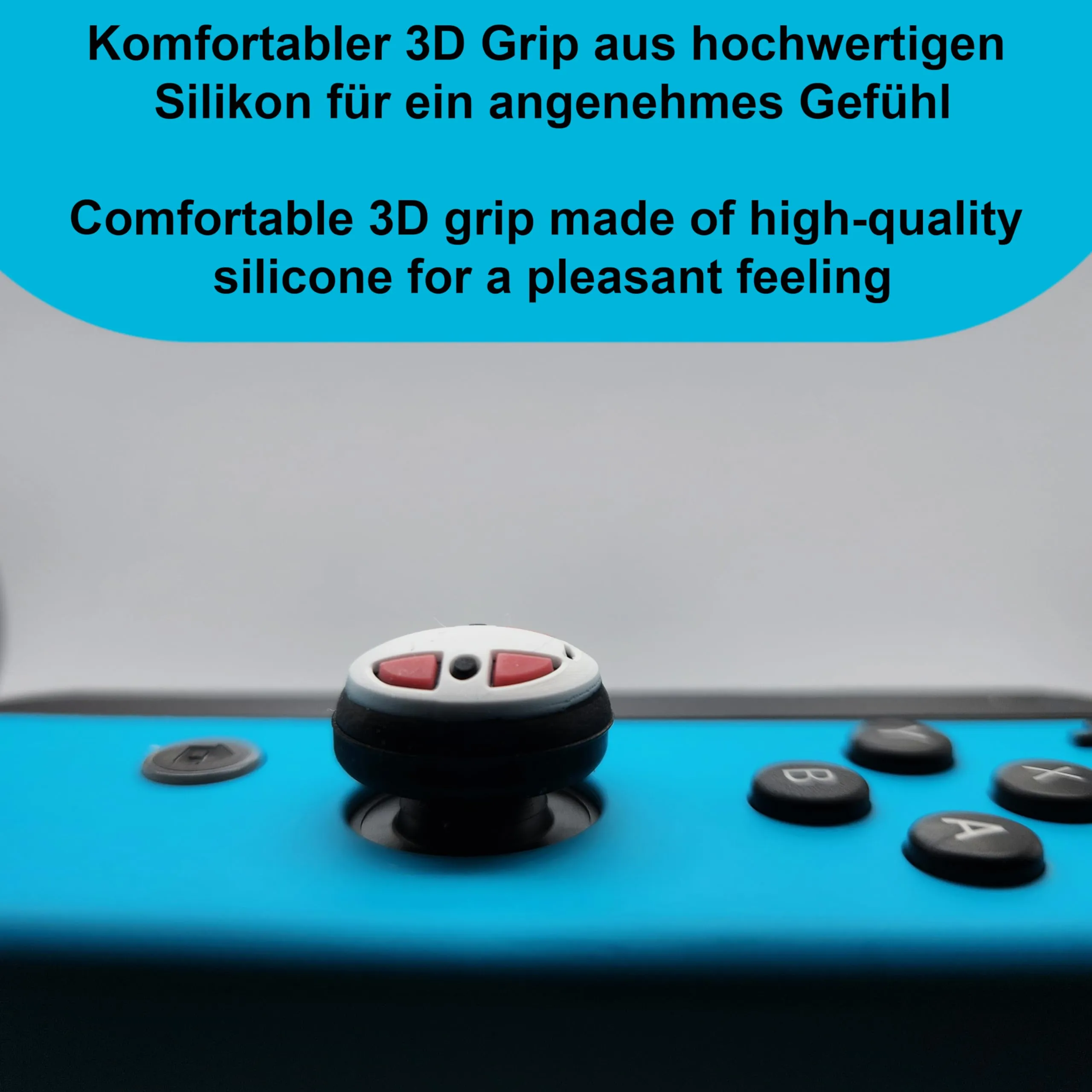 MatoSan 4 tappi in silicone per Thumbstick – Compatibile con controller portatili, modelli Steam Deck & Lite – Protezione Thumbstick & Grip accessori – Inserti Joystick colorati (bandai) - immagine 4