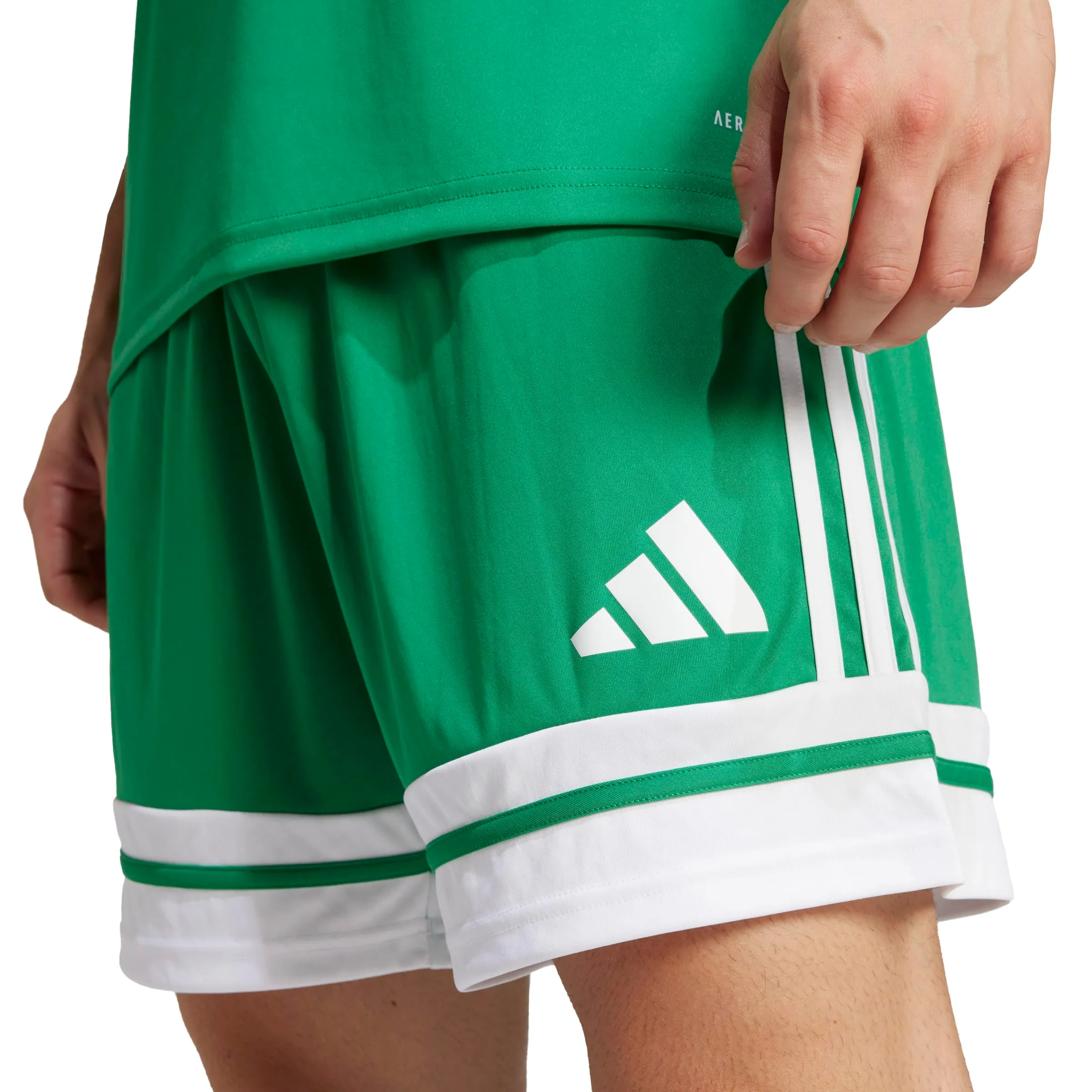 adidas Uomo SQUADRA25 SHORT, team green/white, M - immagine 5