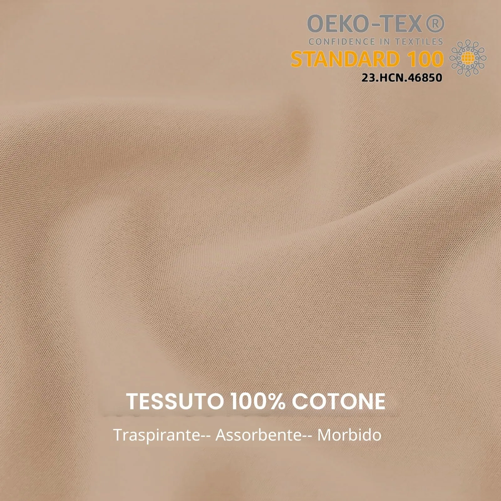 Federe Cuscini Letto Matrimoniale Cotone 45x150 cm 1 PCS, Federe Certificato Oeko-TEX in Premium Cotone 110GSM, Morbida e Traspirante, Ipoallergenica -Rosa Chiaro - immagine 2