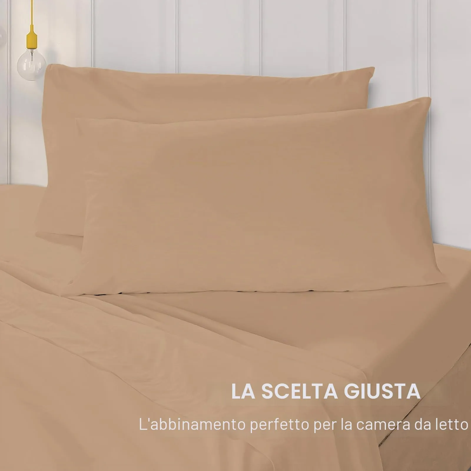 Federe Cuscini Letto Matrimoniale Cotone 45x150 cm 1 PCS, Federe Certificato Oeko-TEX in Premium Cotone 110GSM, Morbida e Traspirante, Ipoallergenica -Rosa Chiaro - immagine 4