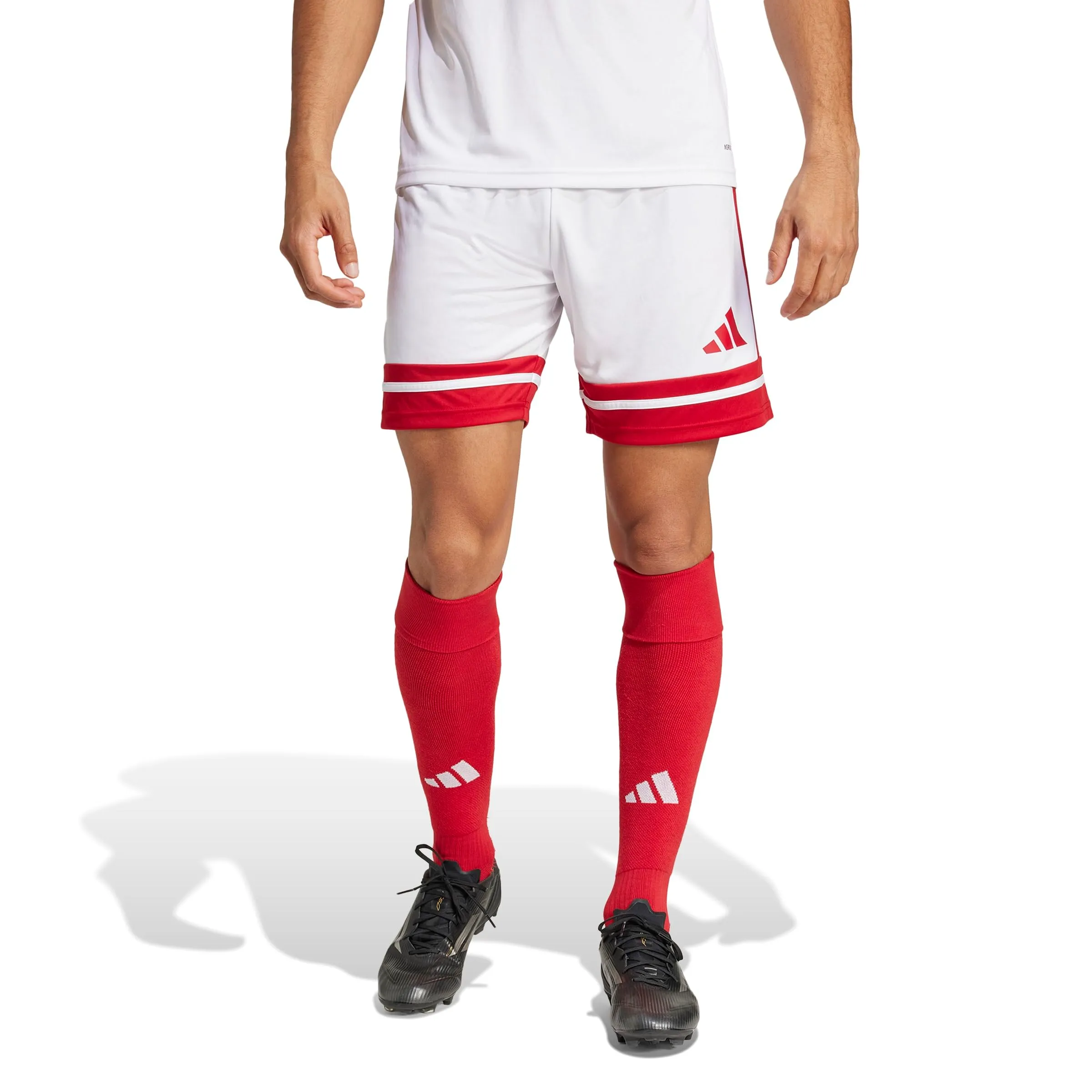 adidas Uomo SQUADRA25 SHORT, white/team power red 2, XL - immagine 2
