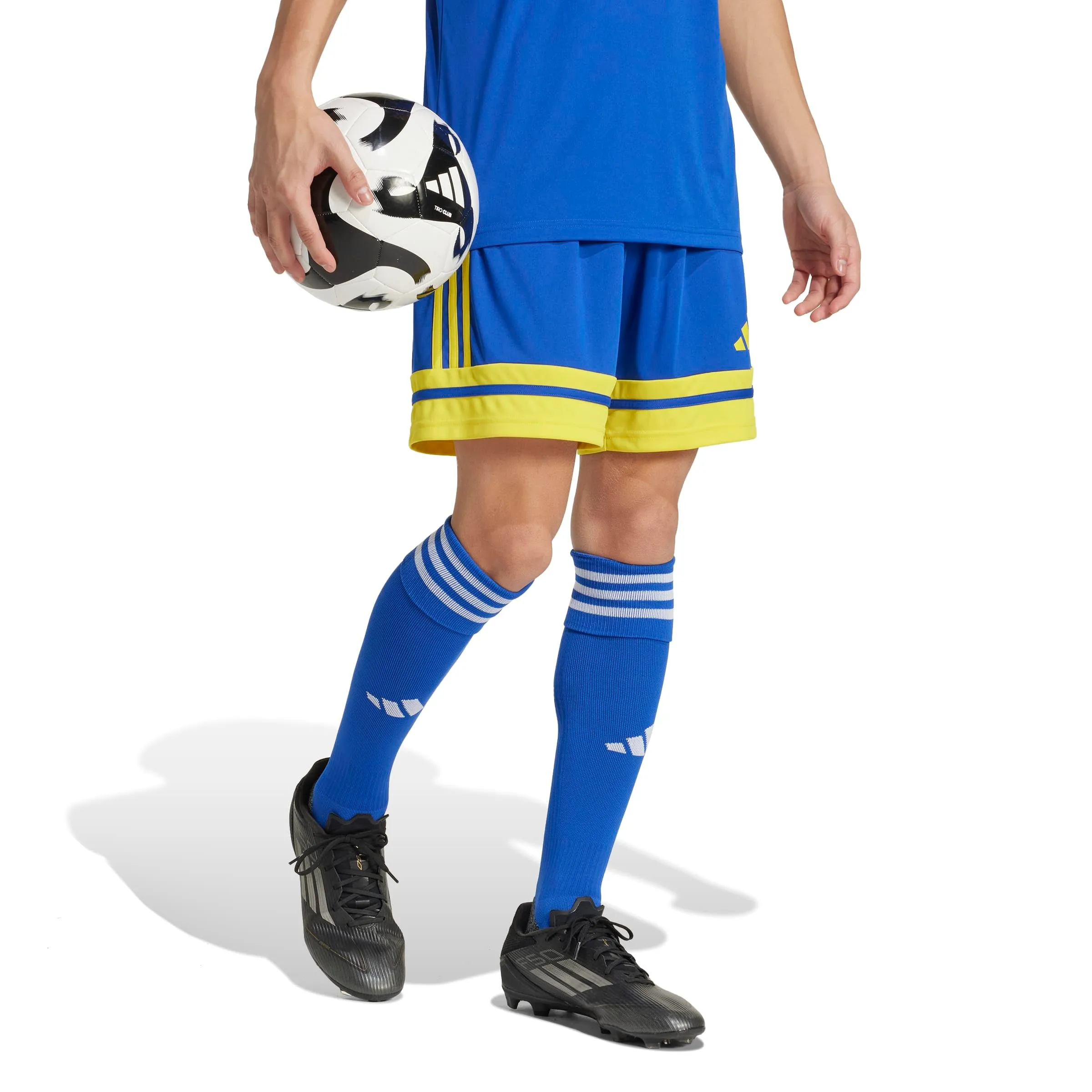 adidas Uomo SQUADRA25 SHORT, team royal blue/team yellow, 3XL - immagine 6