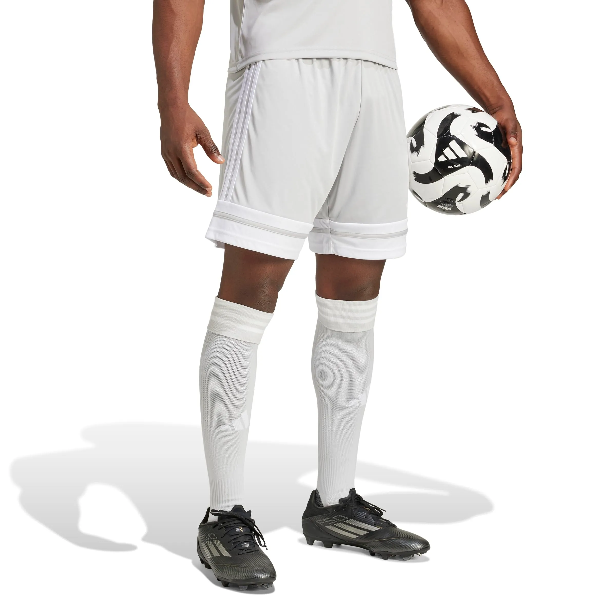 adidas Uomo SQUADRA25 SHORT, team light grey/white, XS - immagine 7