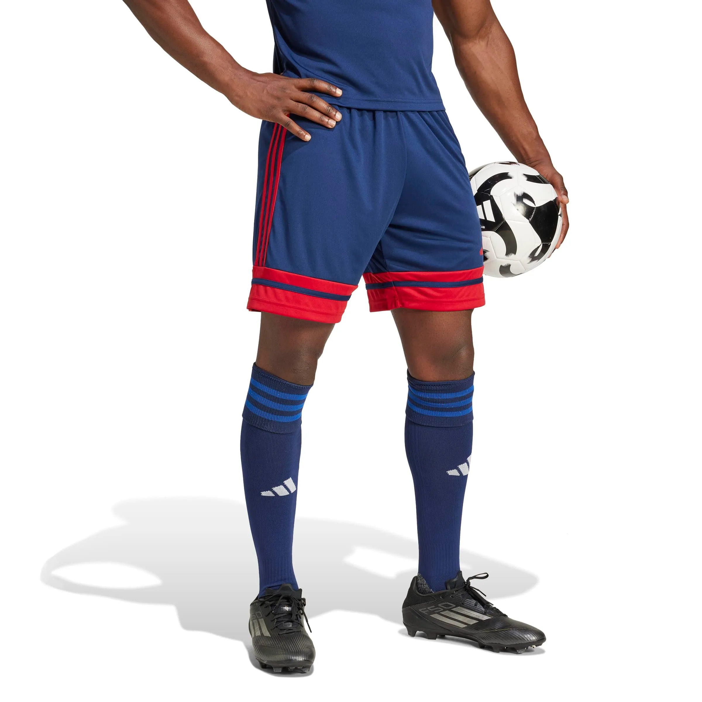adidas Uomo SQUADRA25 SHORT, team navy blue 2/team power red 2, XS - immagine 7