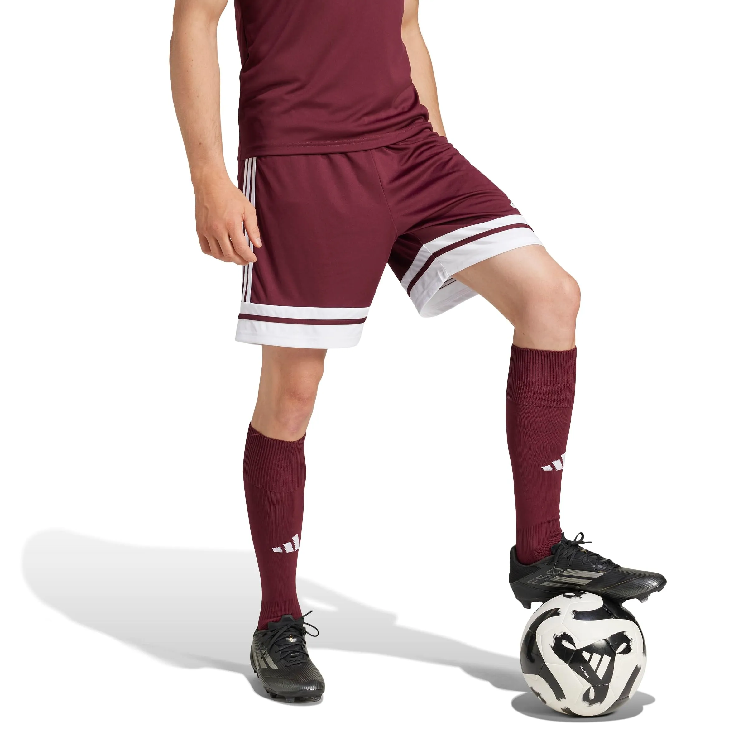 adidas Uomo SQUADRA25 SHORT, team maroon 2/white, XL - immagine 6