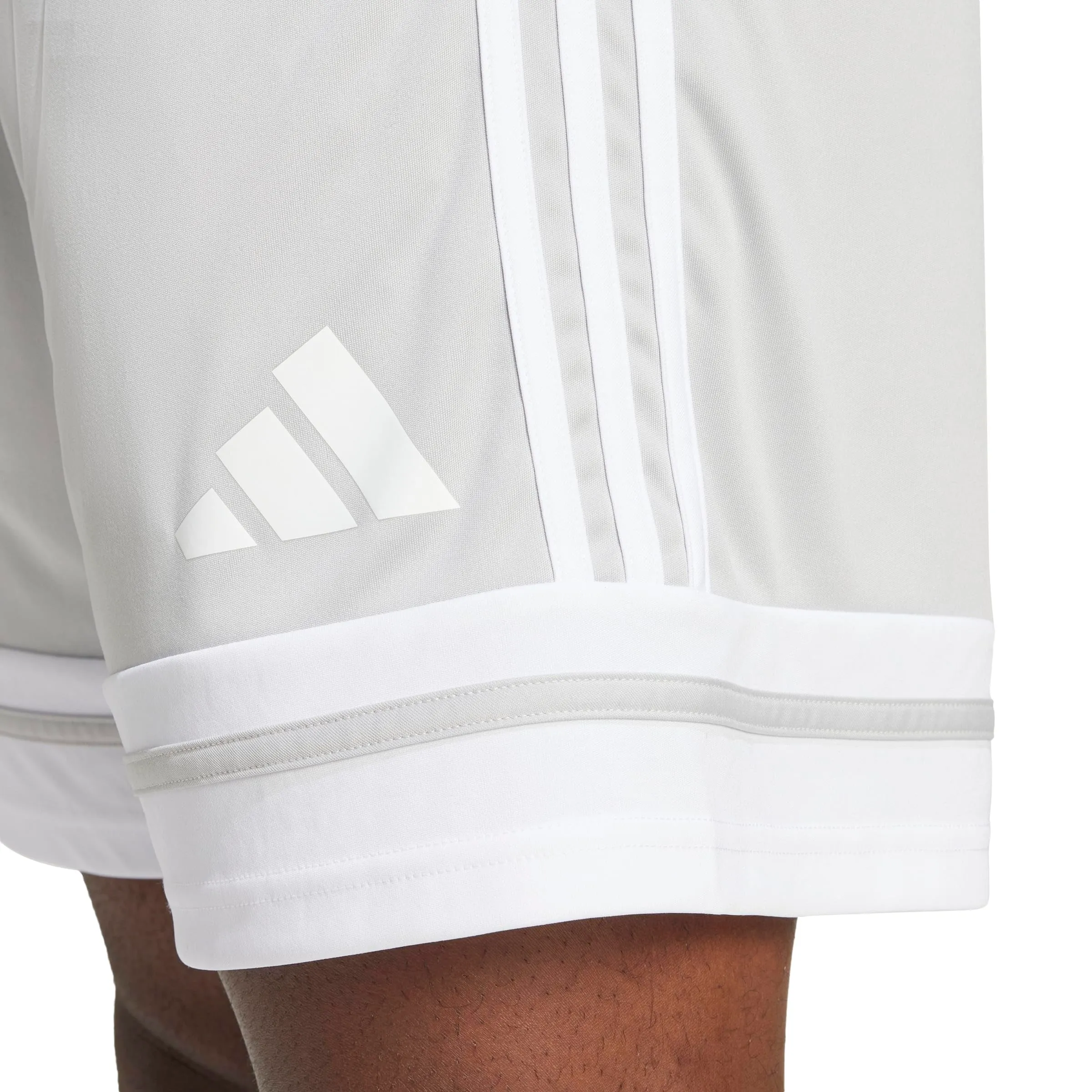 adidas Uomo SQUADRA25 SHORT, team light grey/white, XXL - immagine 5