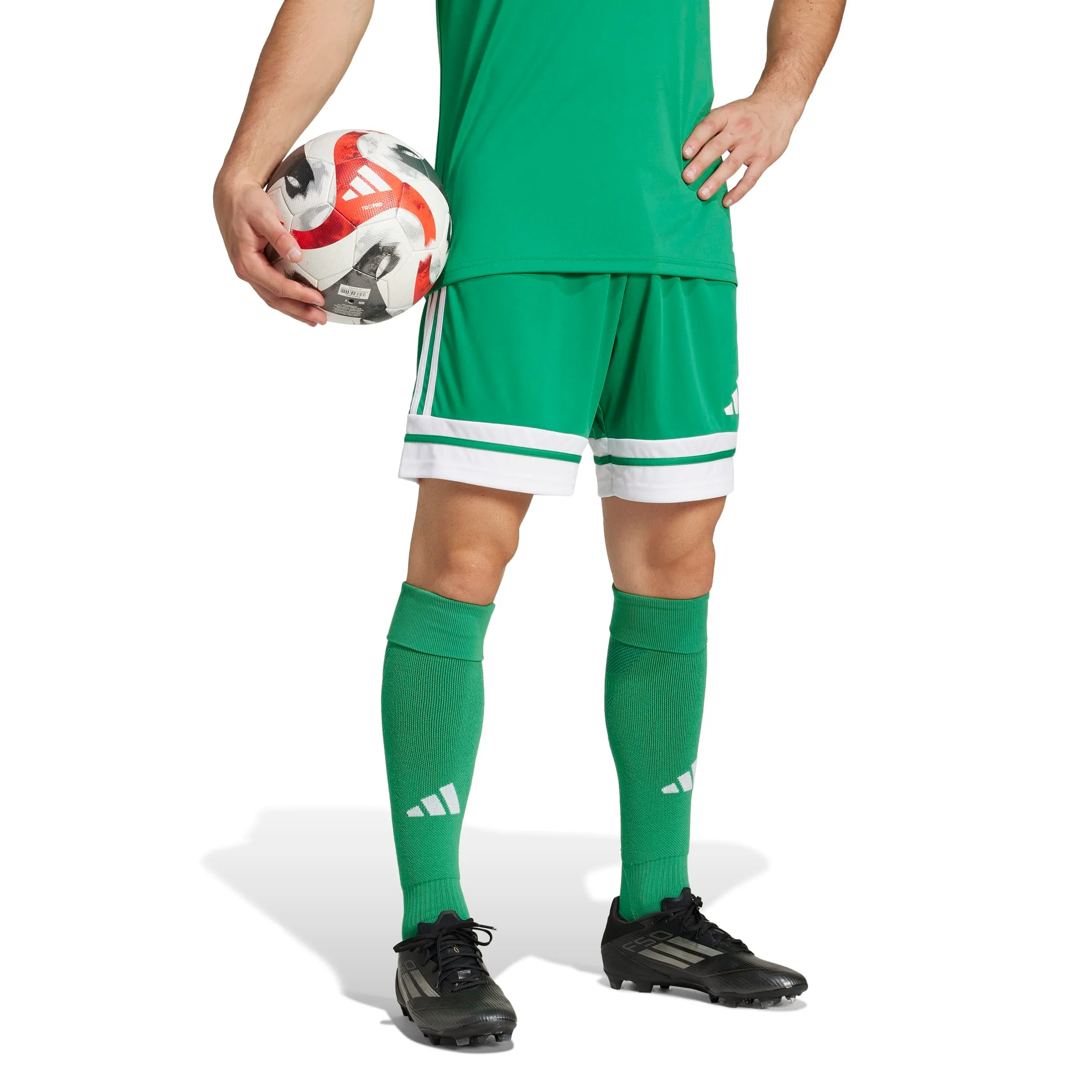 adidas Uomo SQUADRA25 SHORT, team green/white, XL - immagine 7